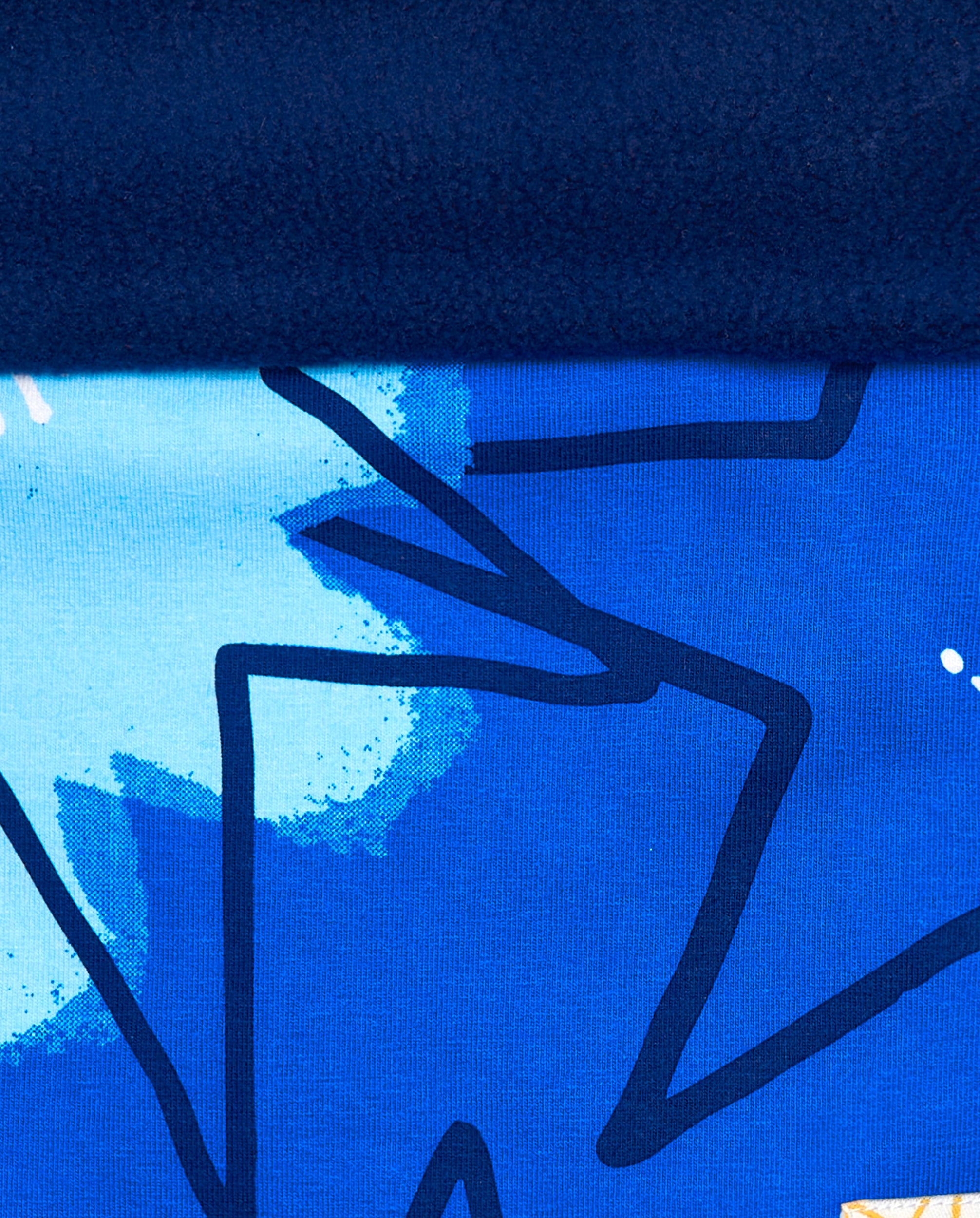 Bandana niño en azul con estampado de estrellas colección