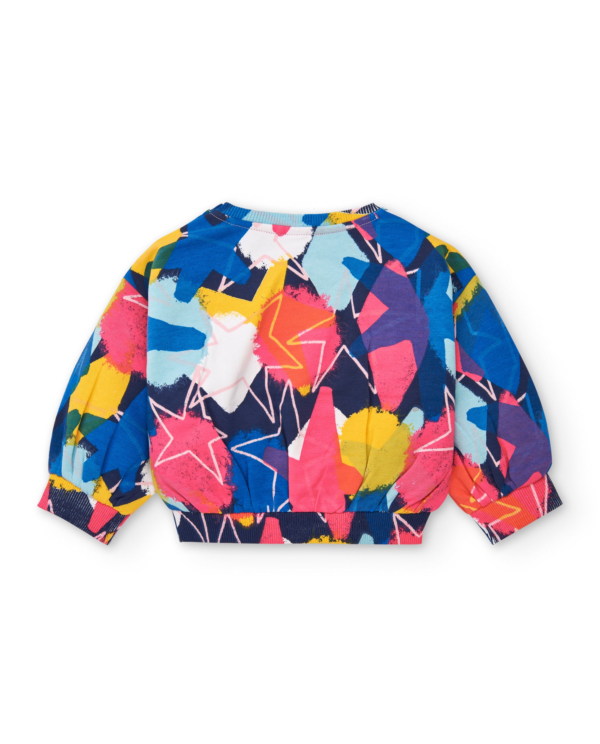 Conjunto de camiseta y leggings niña en color azul con