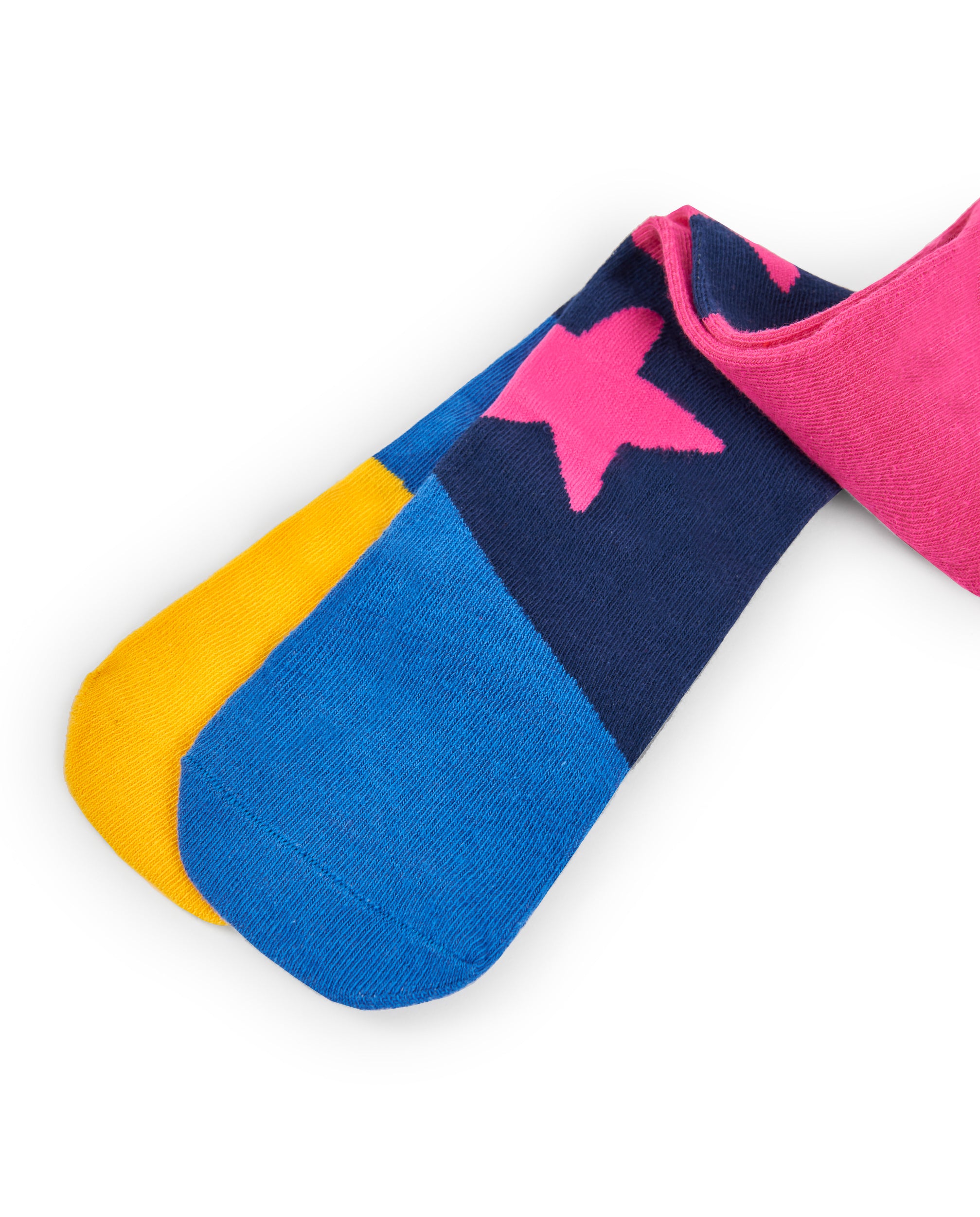 Leotardos niña en fucsia con diseño de estrellas colección