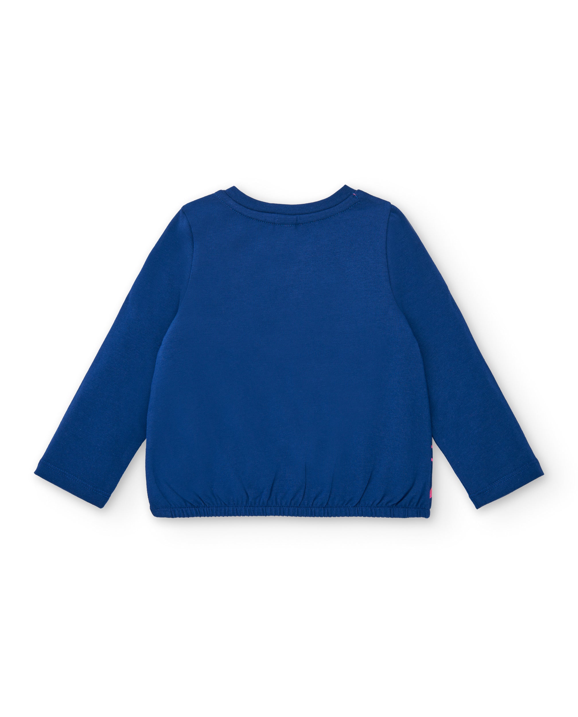 Camiseta niña en azul con estampado de estrellas colección