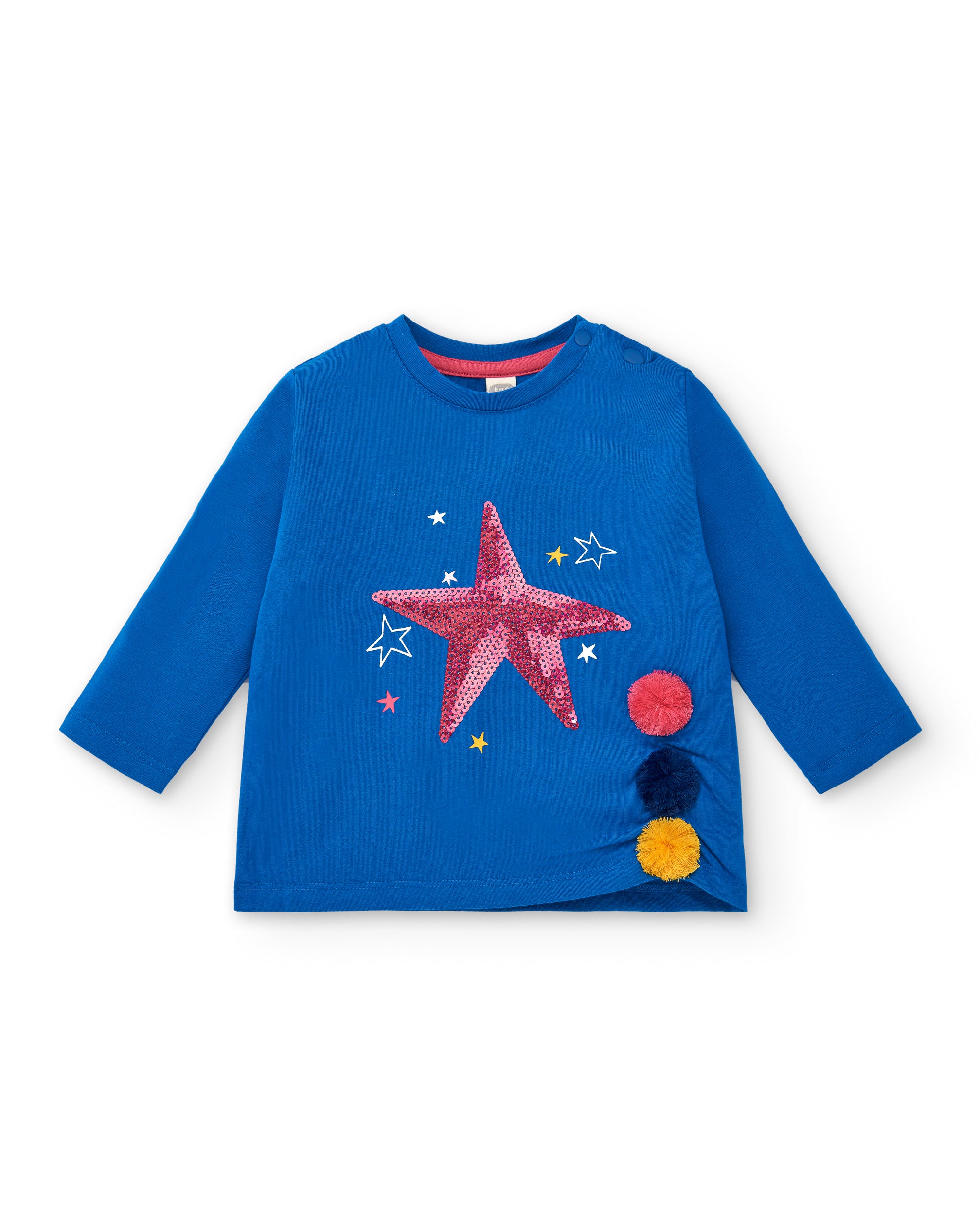 Camiseta niña en azul con estrella colección Amazing