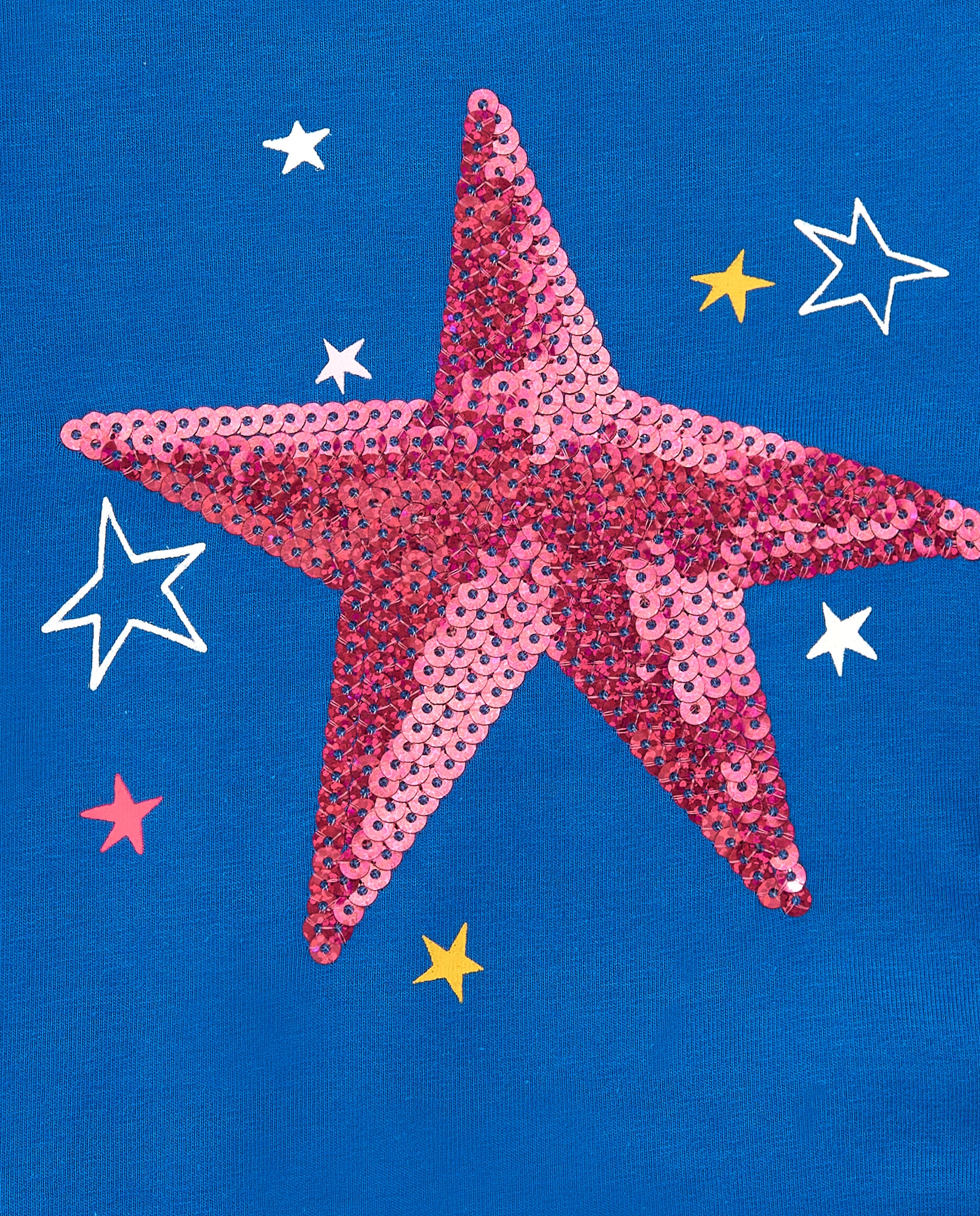 Camiseta niña en azul con estrella colección Amazing