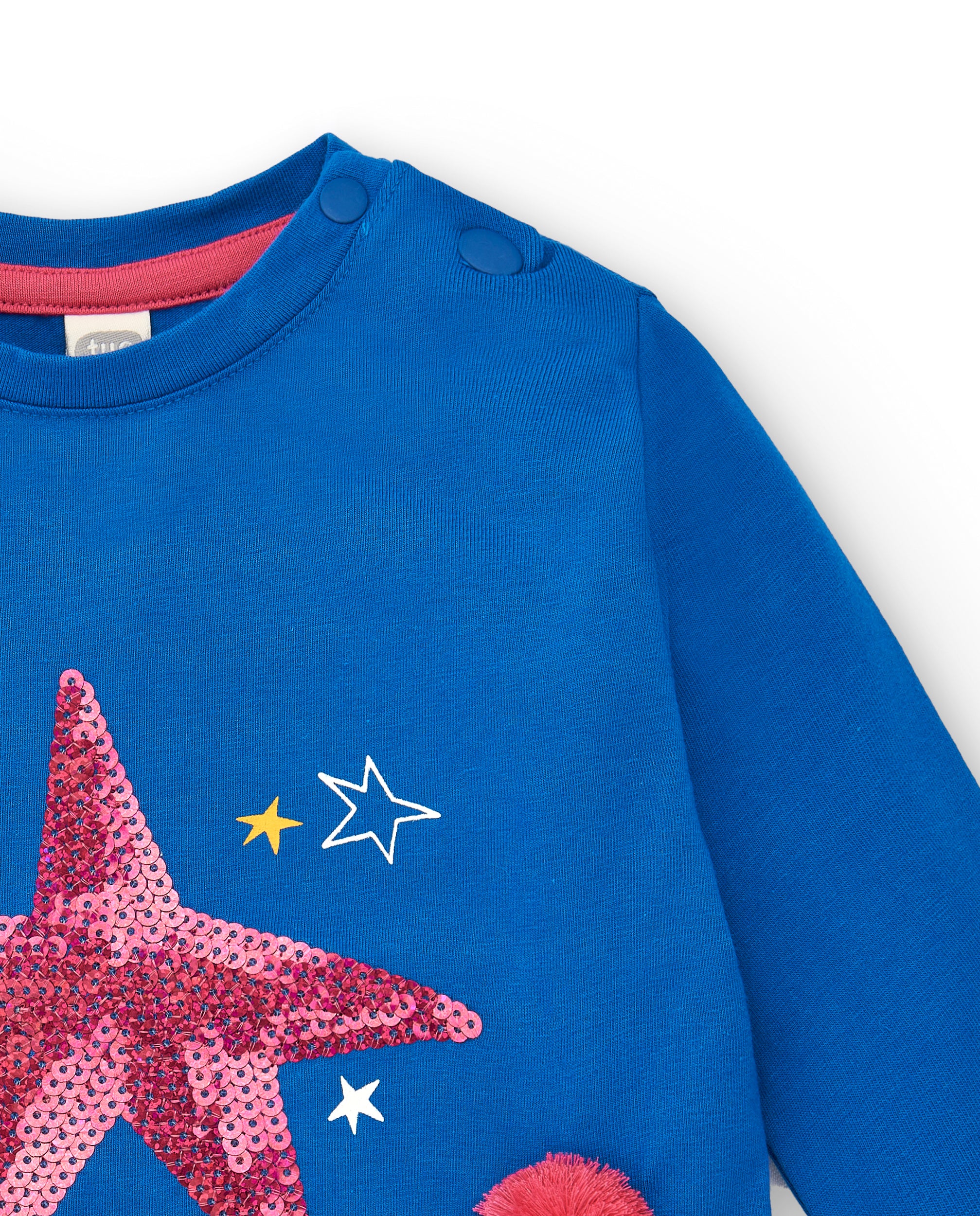 Camiseta niña en azul con estrella colección Amazing