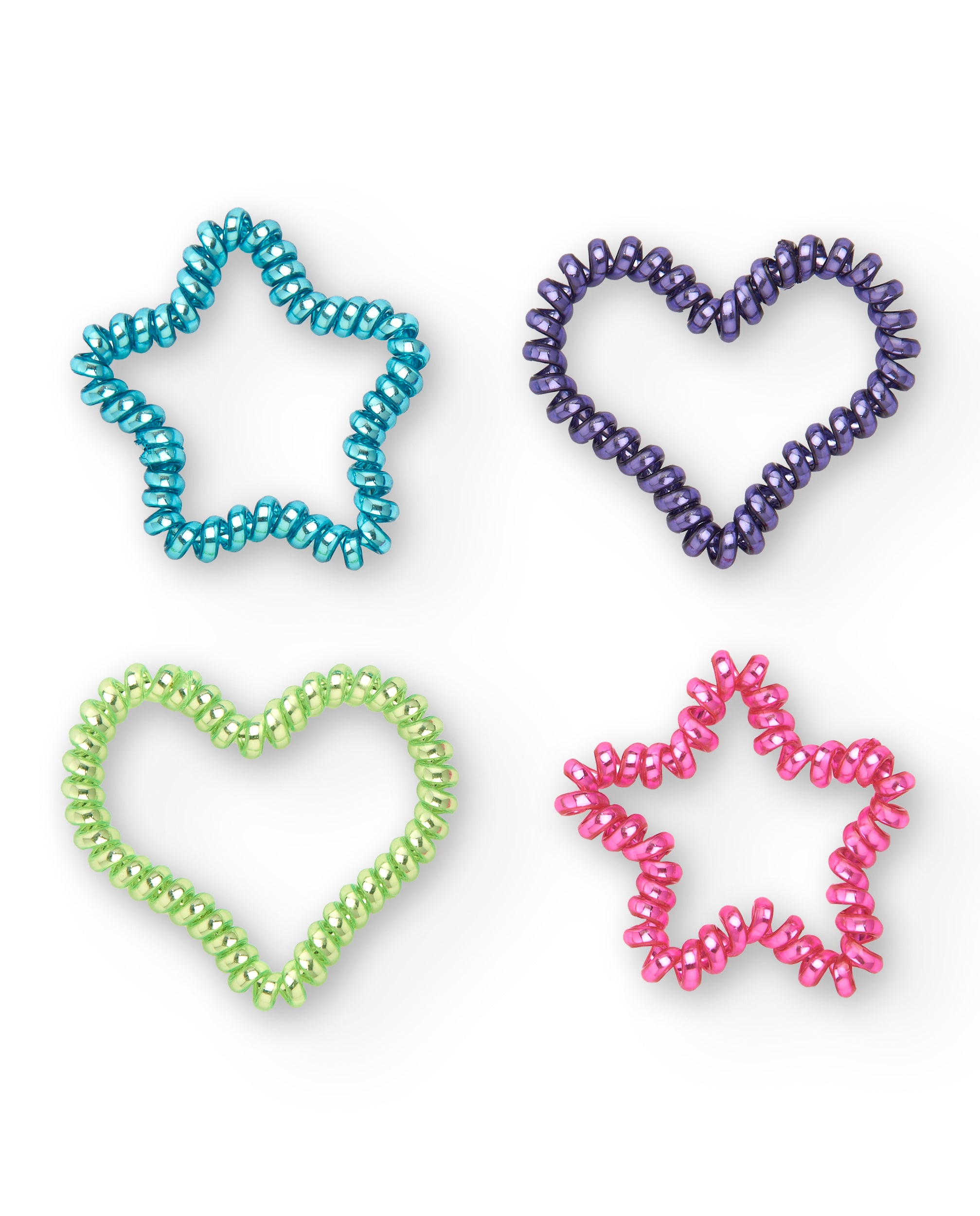 Pack de coleteros en forma de espiral y colores brillantes para