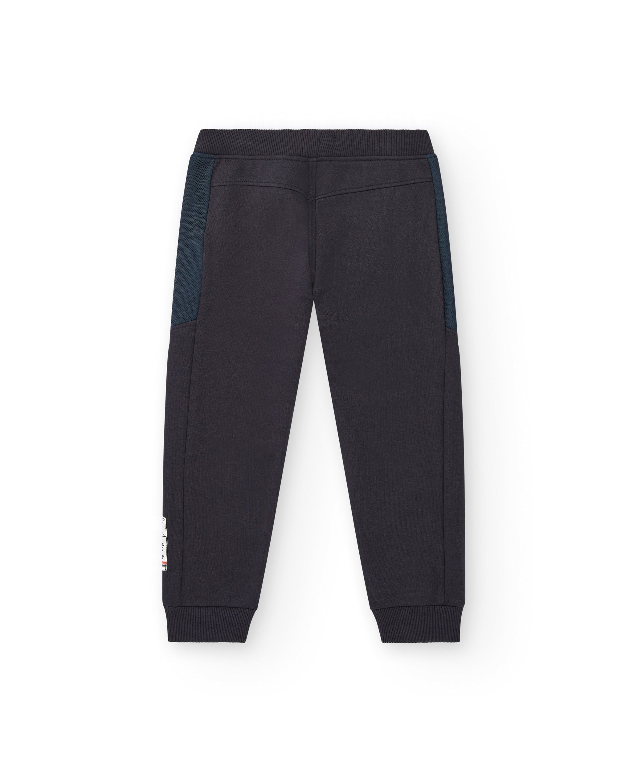 Pantalones jogger con detalles en contraste para niño colección