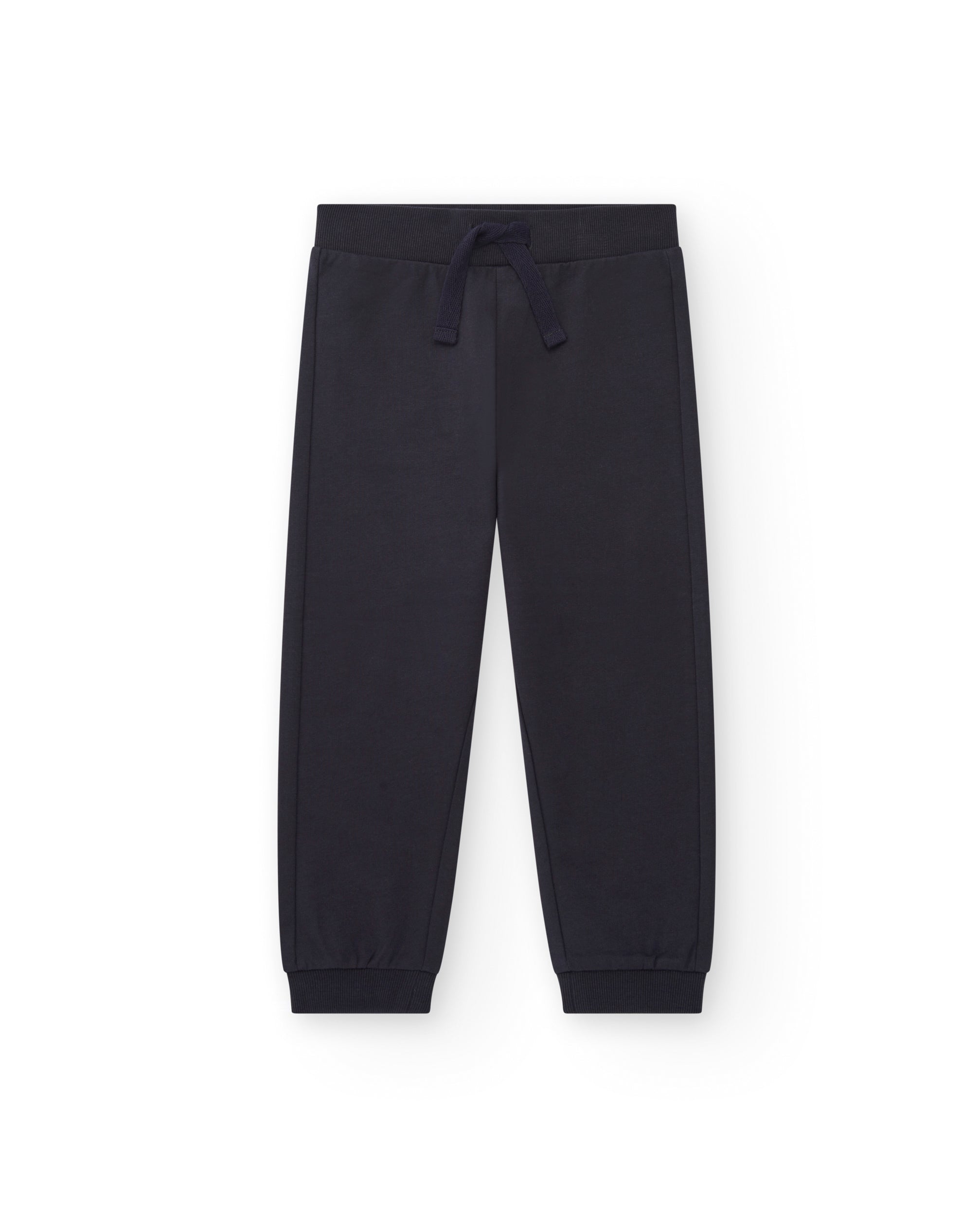 Pantalón jogger niño en azul marino con cordón ajustable