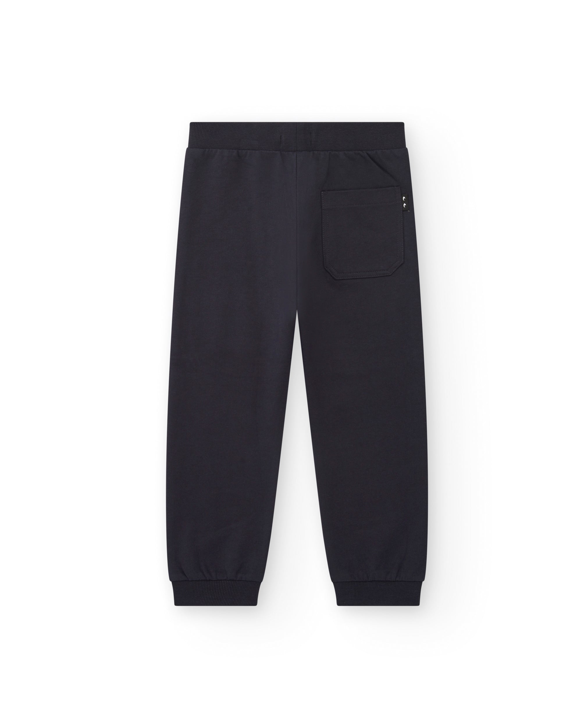 Pantalón jogger niño en azul marino con cordón ajustable