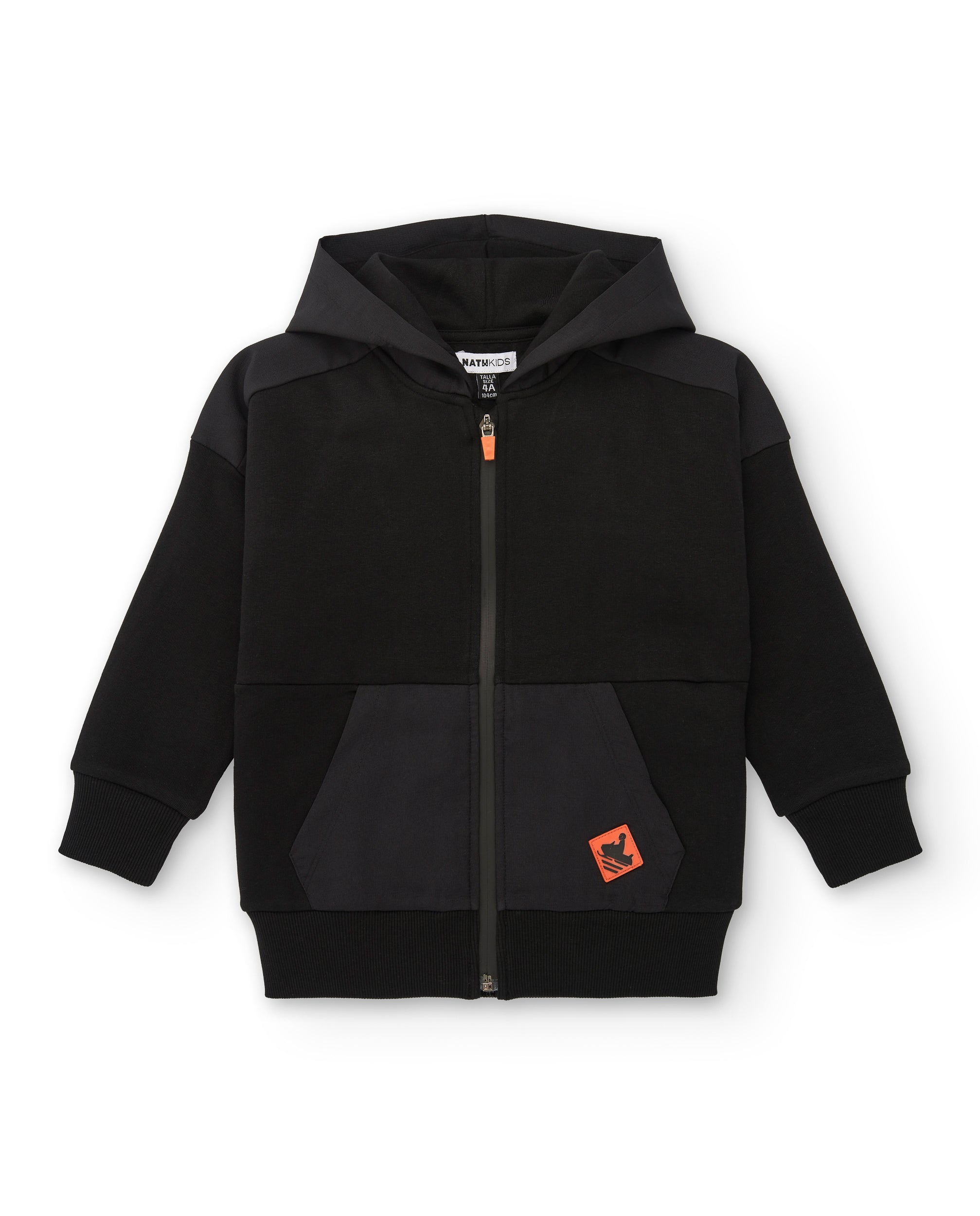 Sudadera con capucha negra para niño de la colección Dark Rider