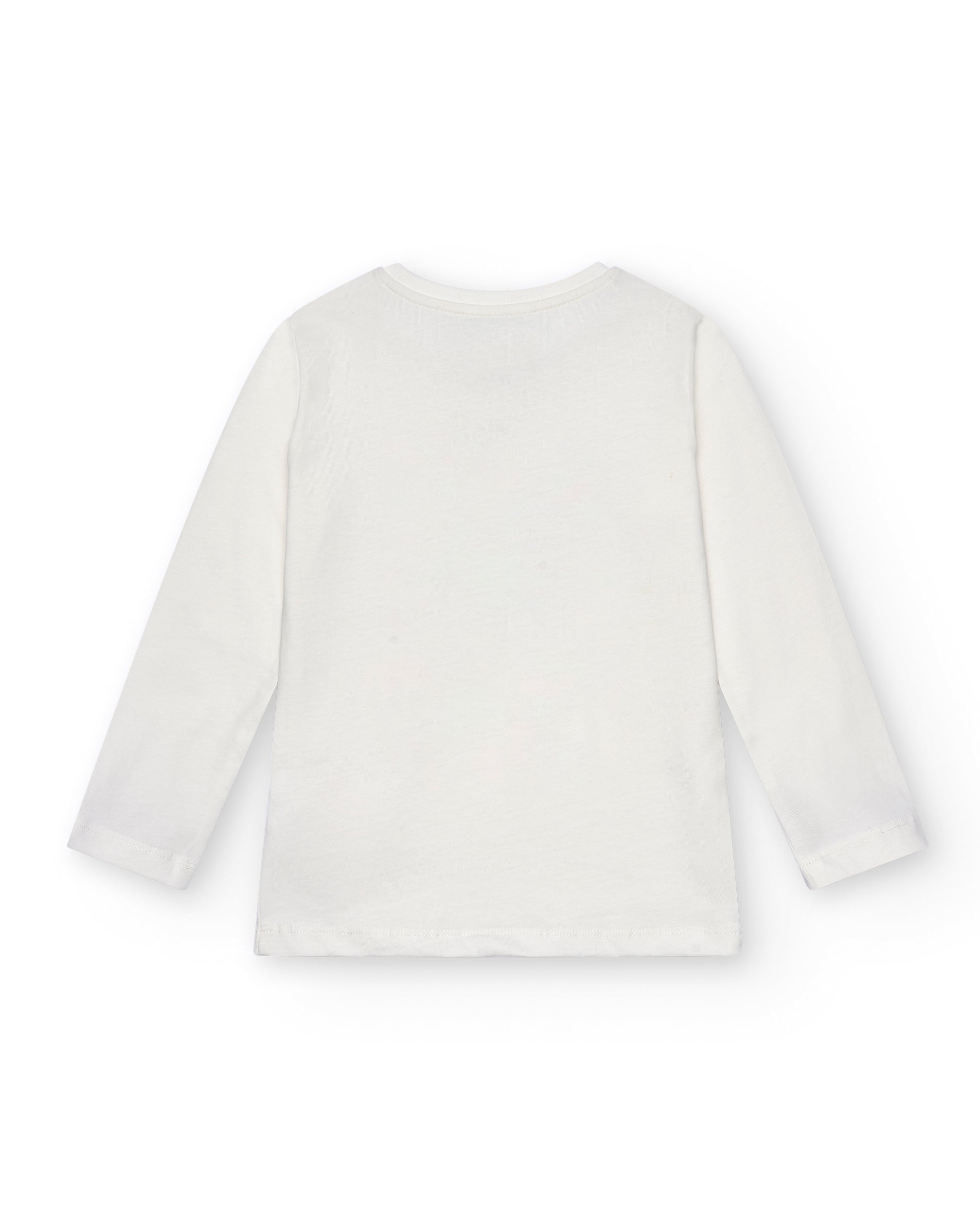 Camiseta blanca con estampado urbano "Don't Stop the Beat" para