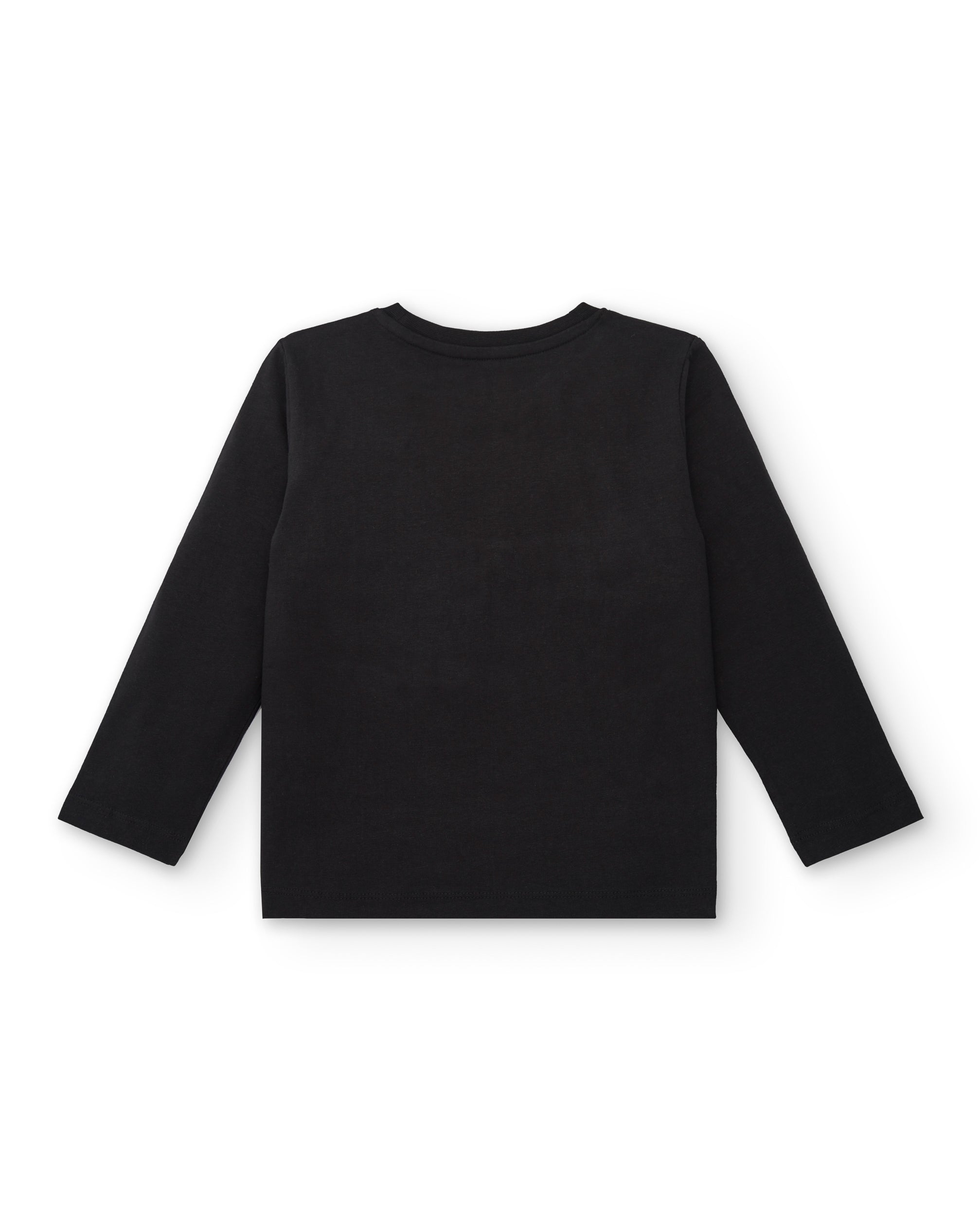 Camiseta negra con mensaje "The City Beat" para niño de la