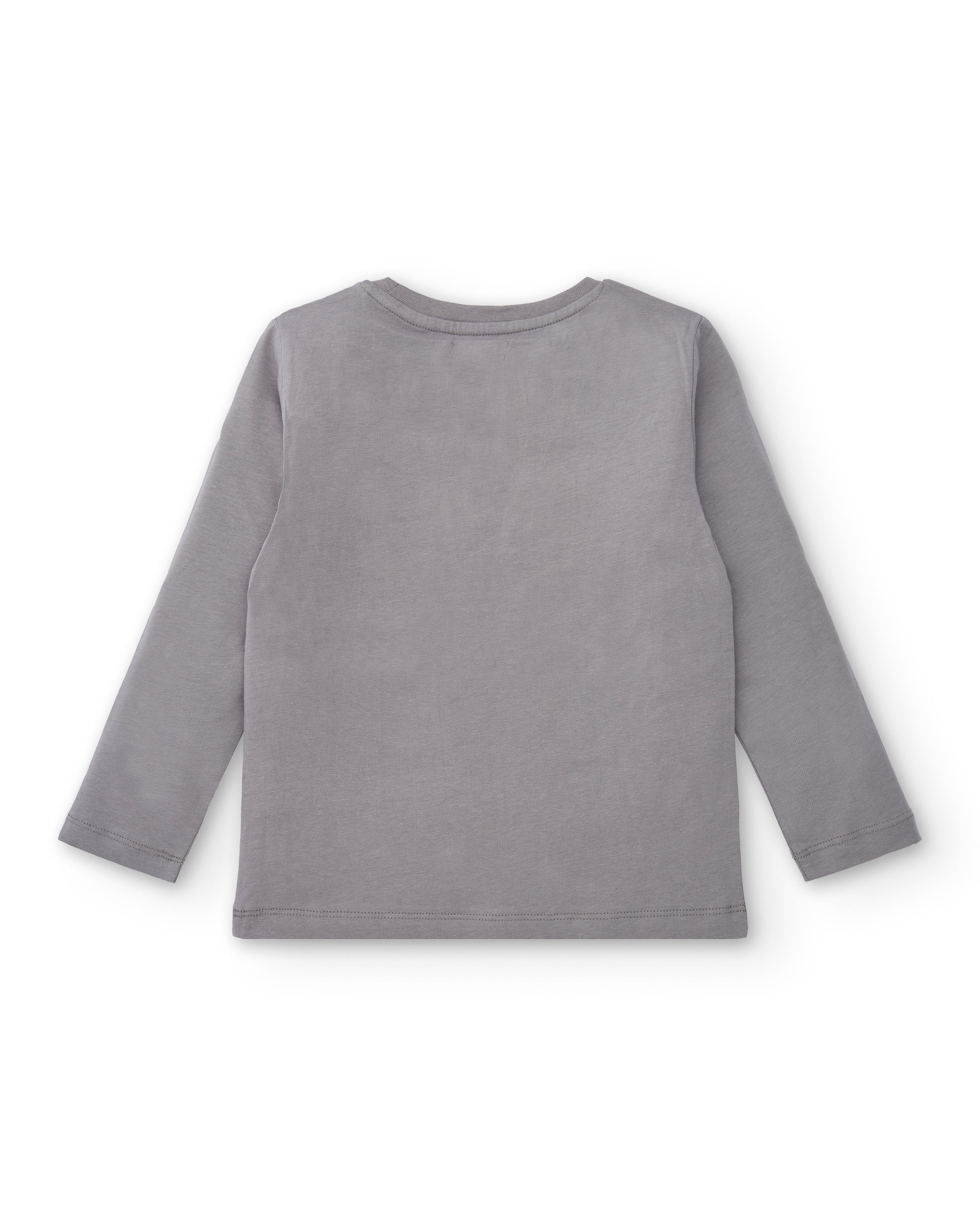 Camiseta gris con estampado "Explore" para niño colección Made