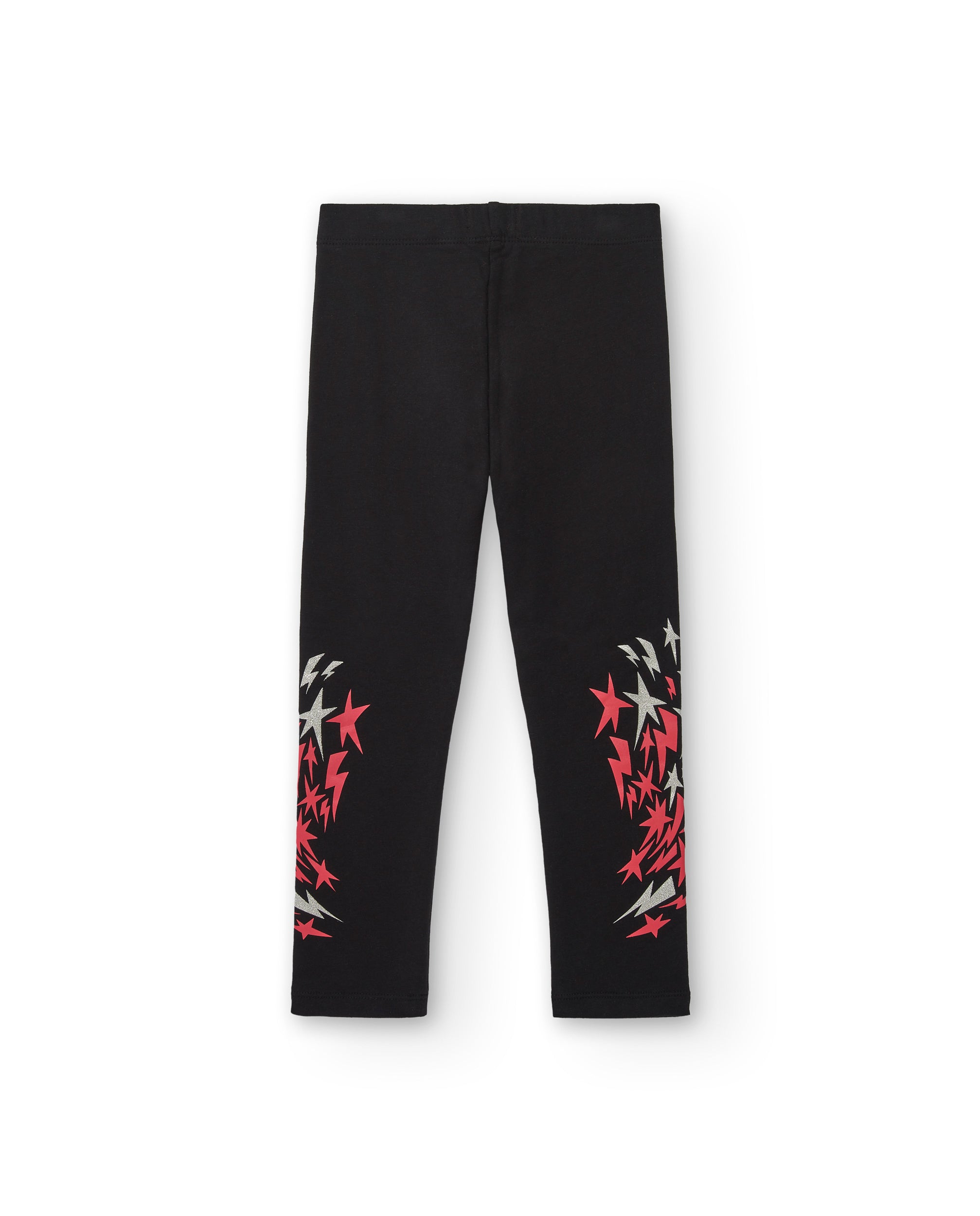 Leggings negros con estampado de estrellas para niña de la