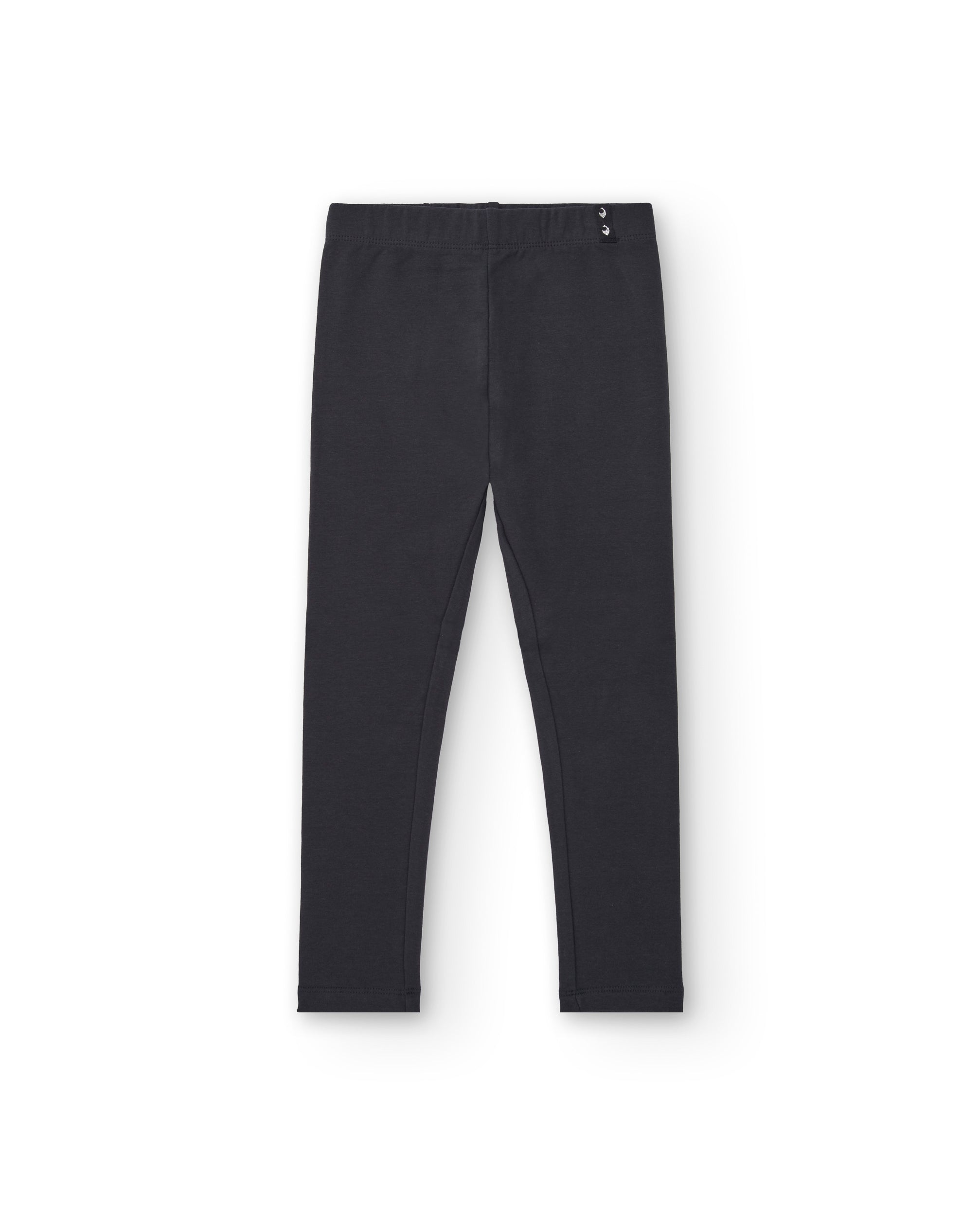 Leggings niña en gris oscuro con detalles de botones colección