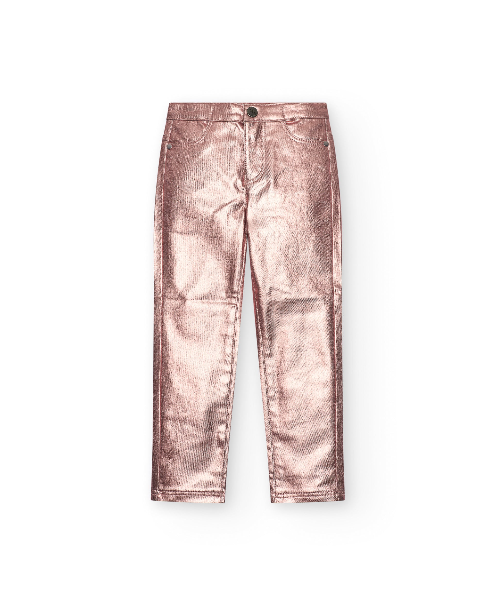 Pantalones metalizados en rosa para niña colección Galactic