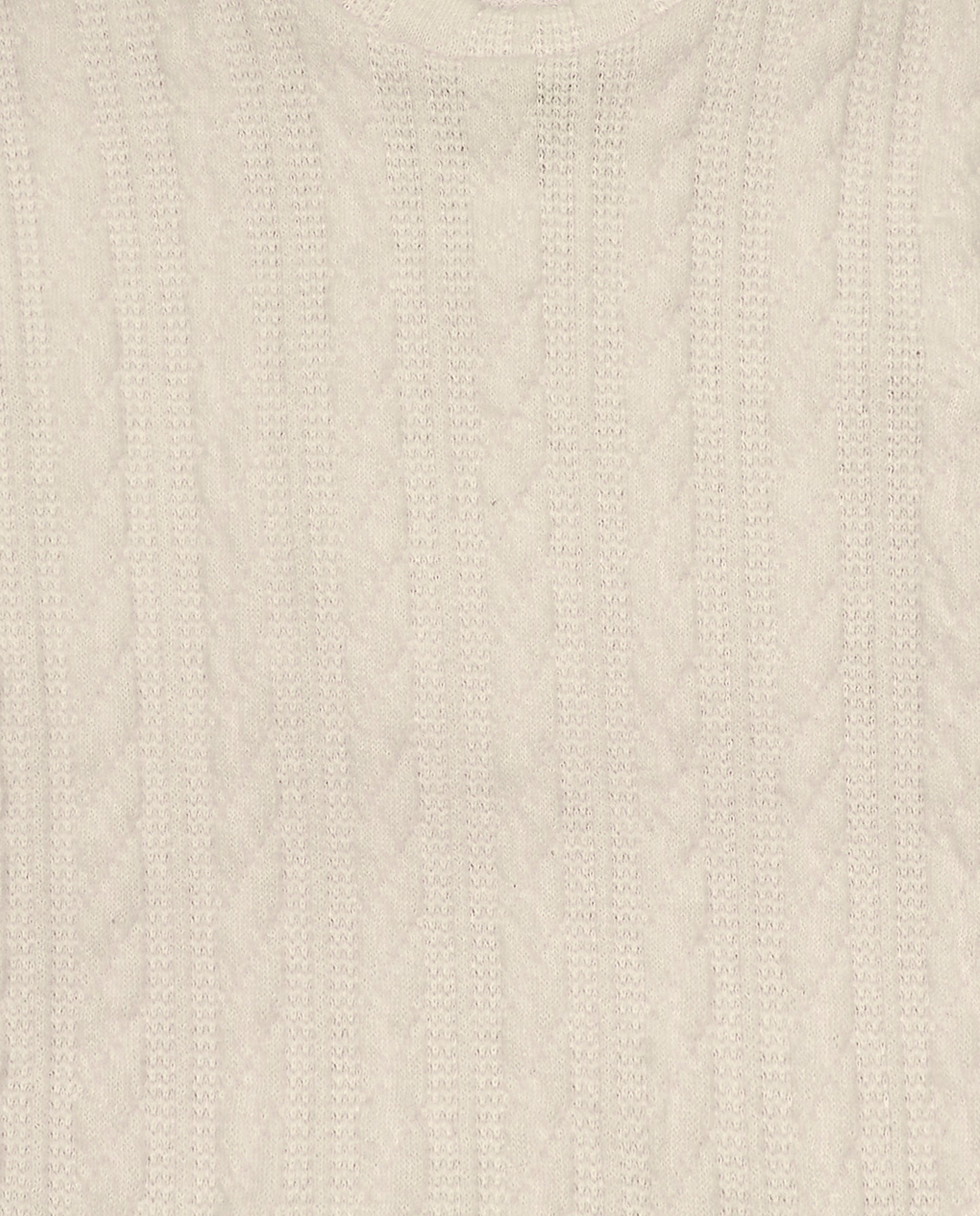 Jersey niña en color beige con textura trenzada colección The