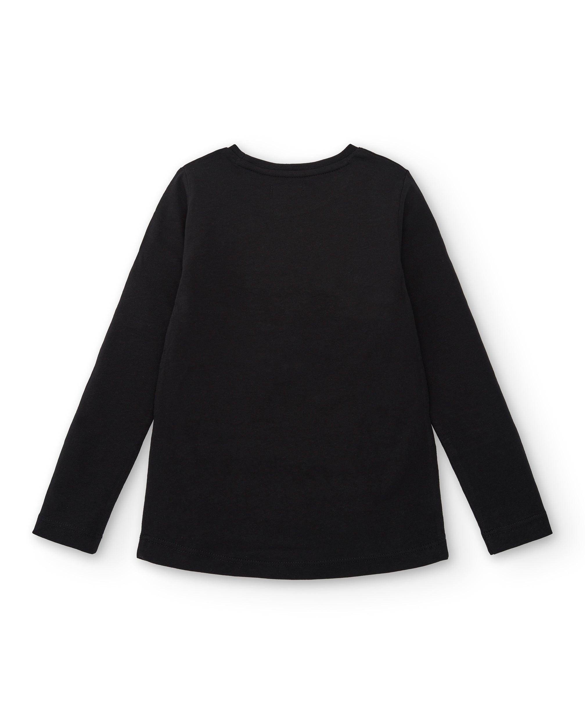 Camiseta negra con estampado de estrellas para niña de la
