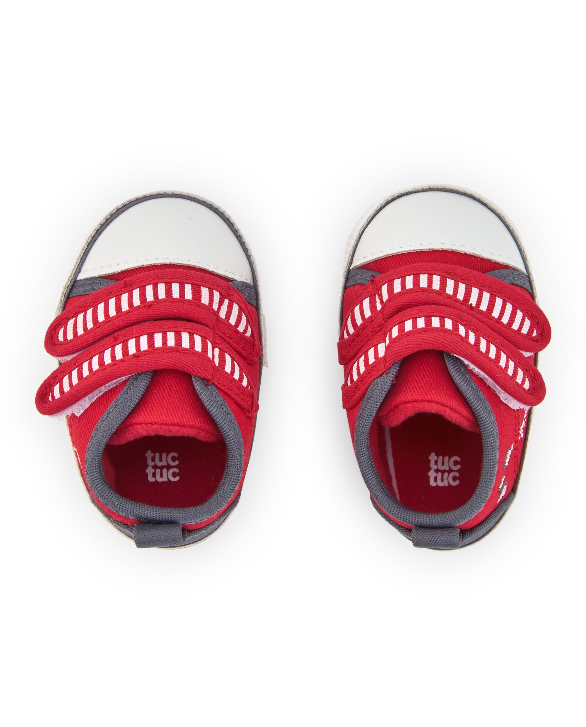 Zapatillas niño en rojo con cierre de velcro colección Sweet