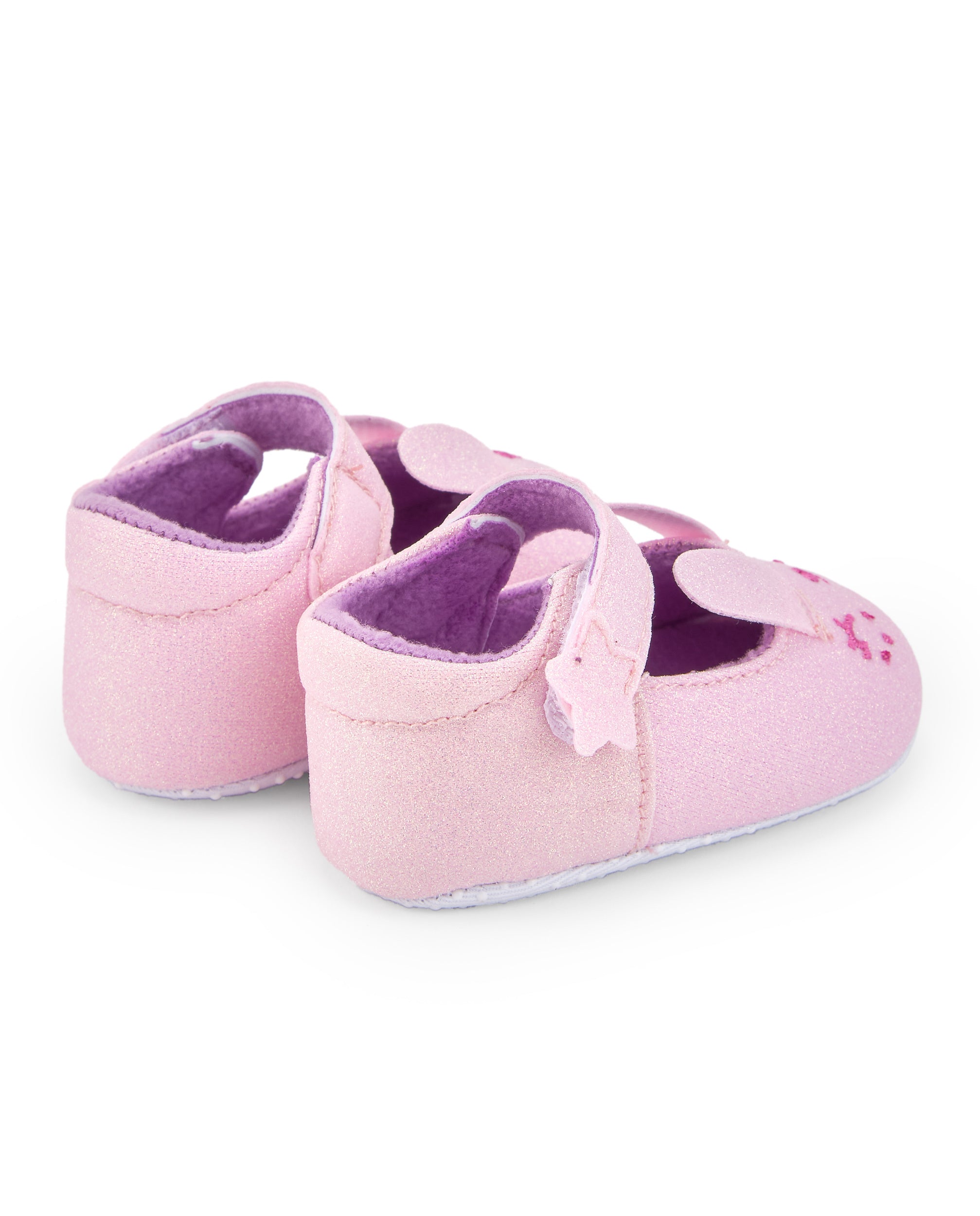 Zapatillas niña en rosa con brillo y detalles de estrella
