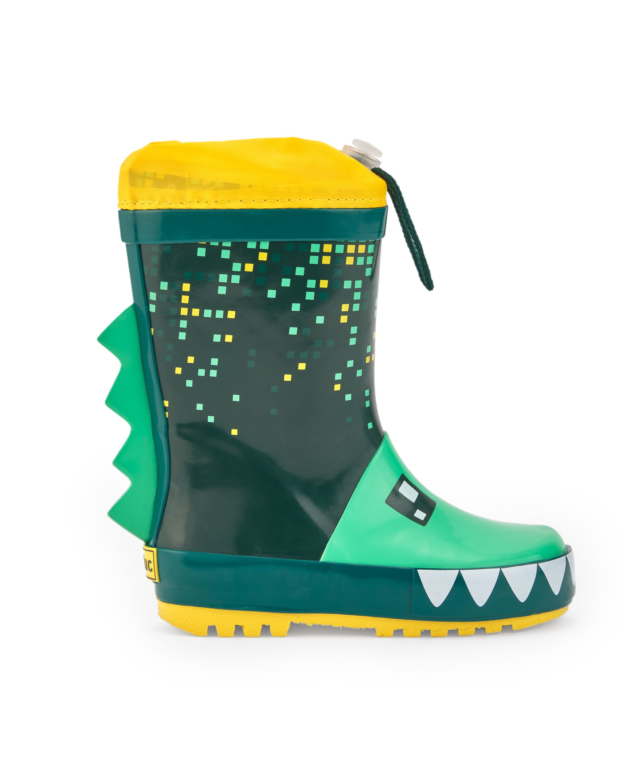 Botas de lluvia niño en verde con diseño de dinosaurio