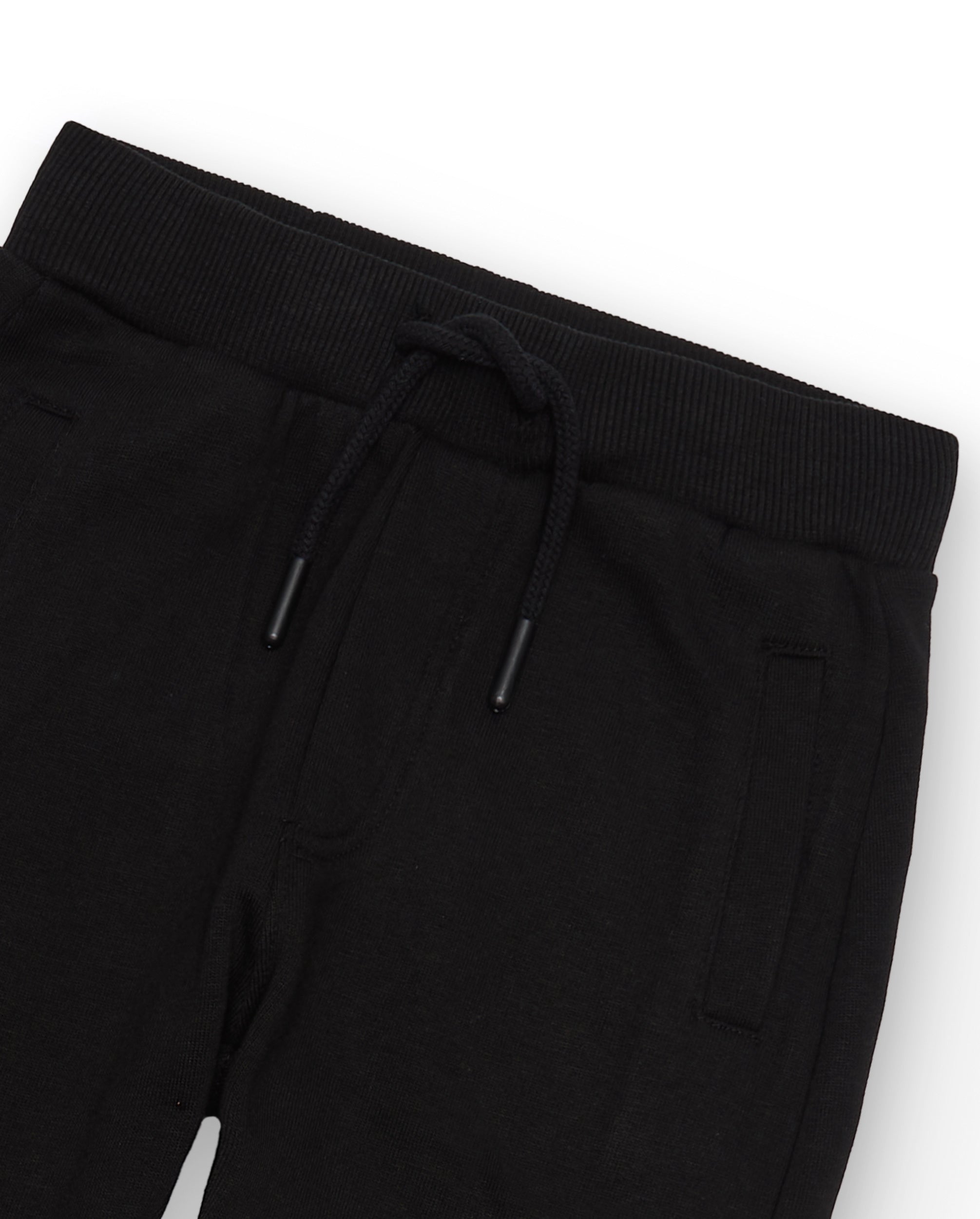 Pantalones niño en negro con estampado lateral colección Dark