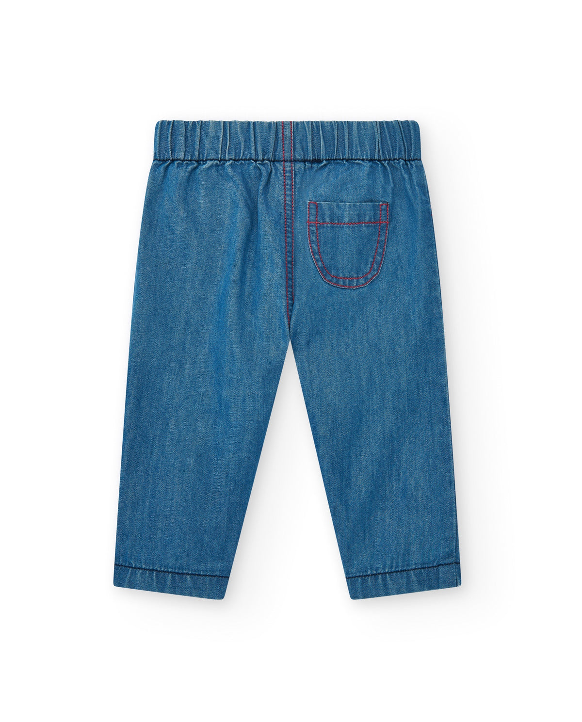 Conjunto de plana para niño con camisa azul de manga corta y