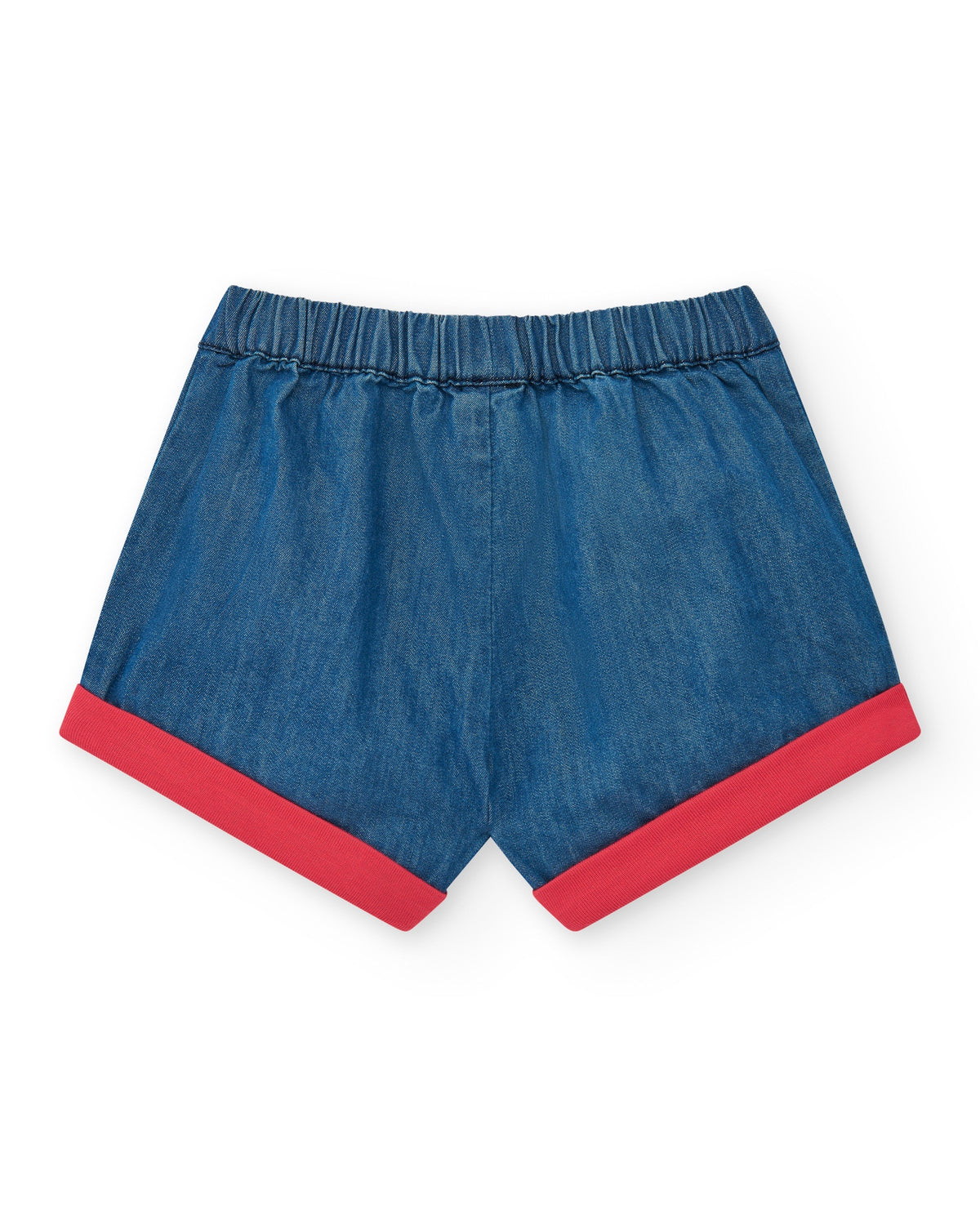 Conjunto para niña con camiseta roja de ballena y pantalón