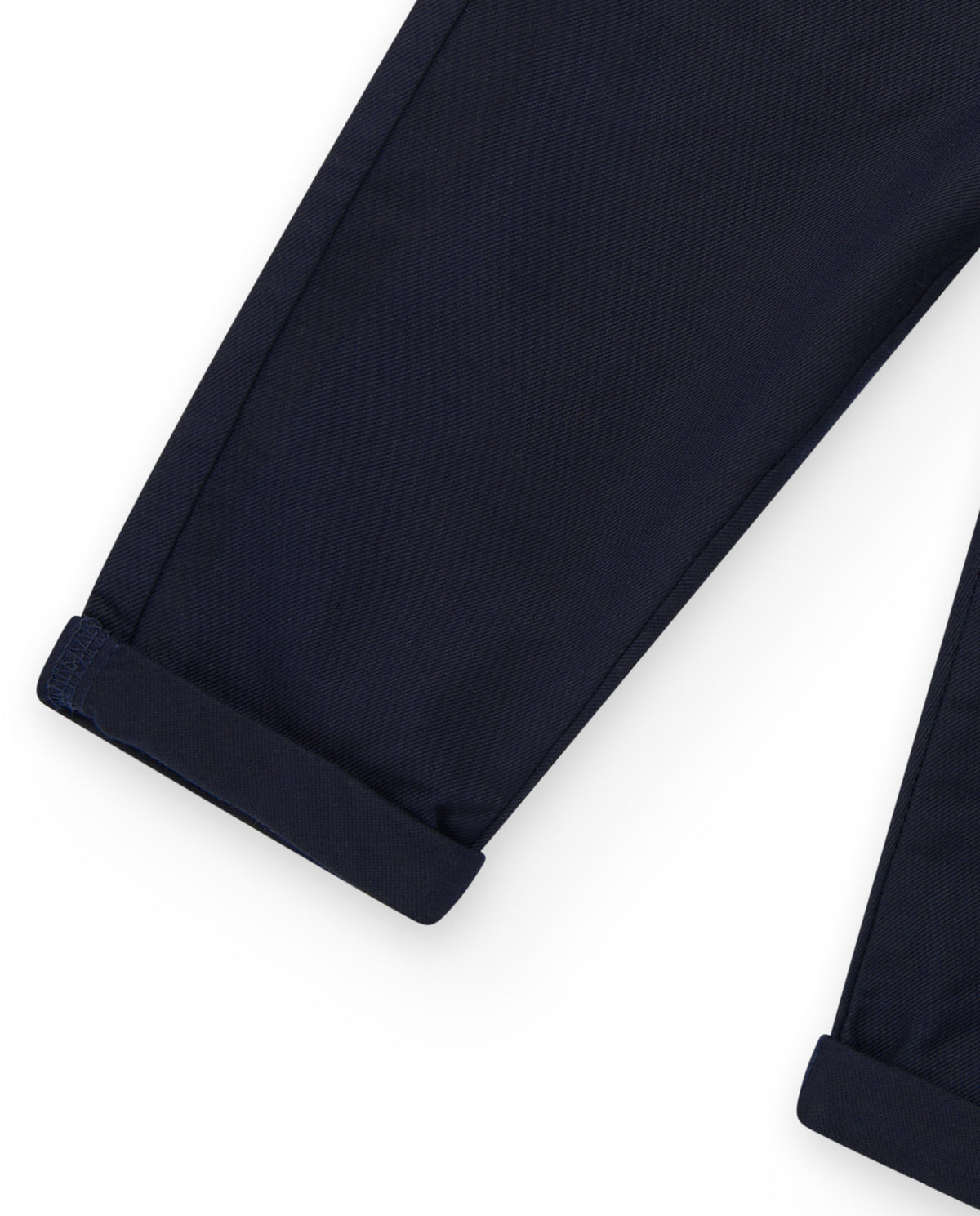 Pantalón azul marino de plana para niño con bolsillos y cintura