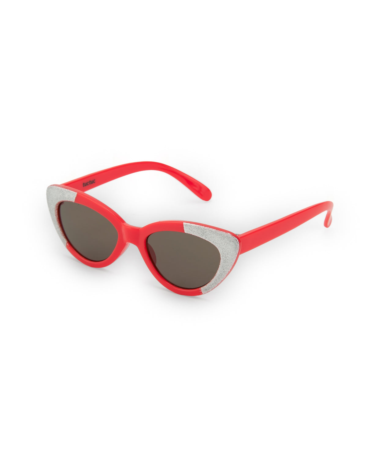 Gafas de sol rojas y blancas para niña