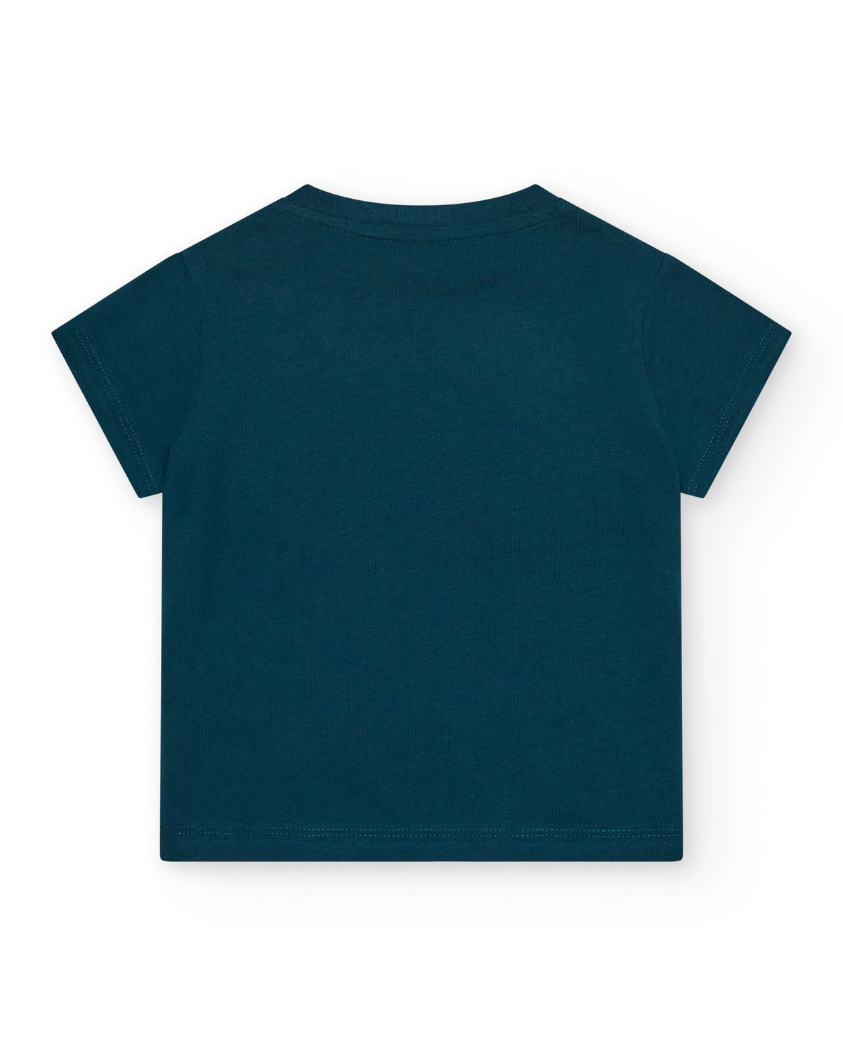 Camiseta verde y amarilla para niño con diseño de lentes