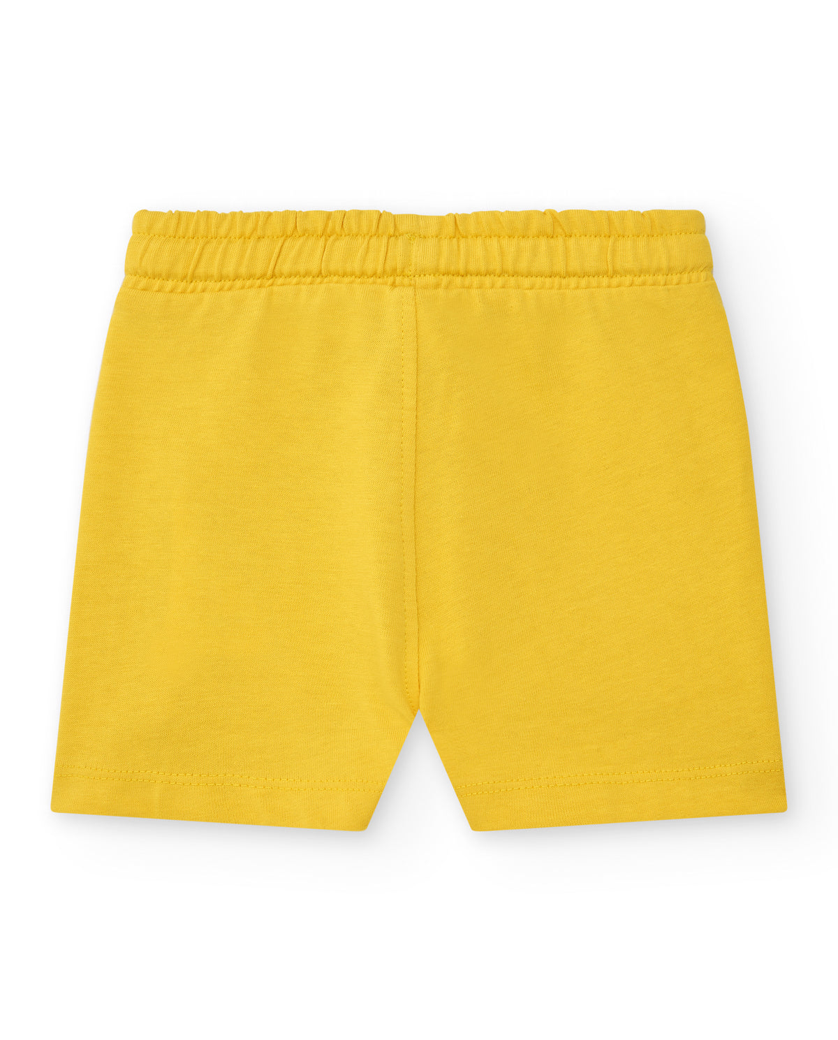 Bermuda amarilla para niño con cordón ajustable y bolsillos