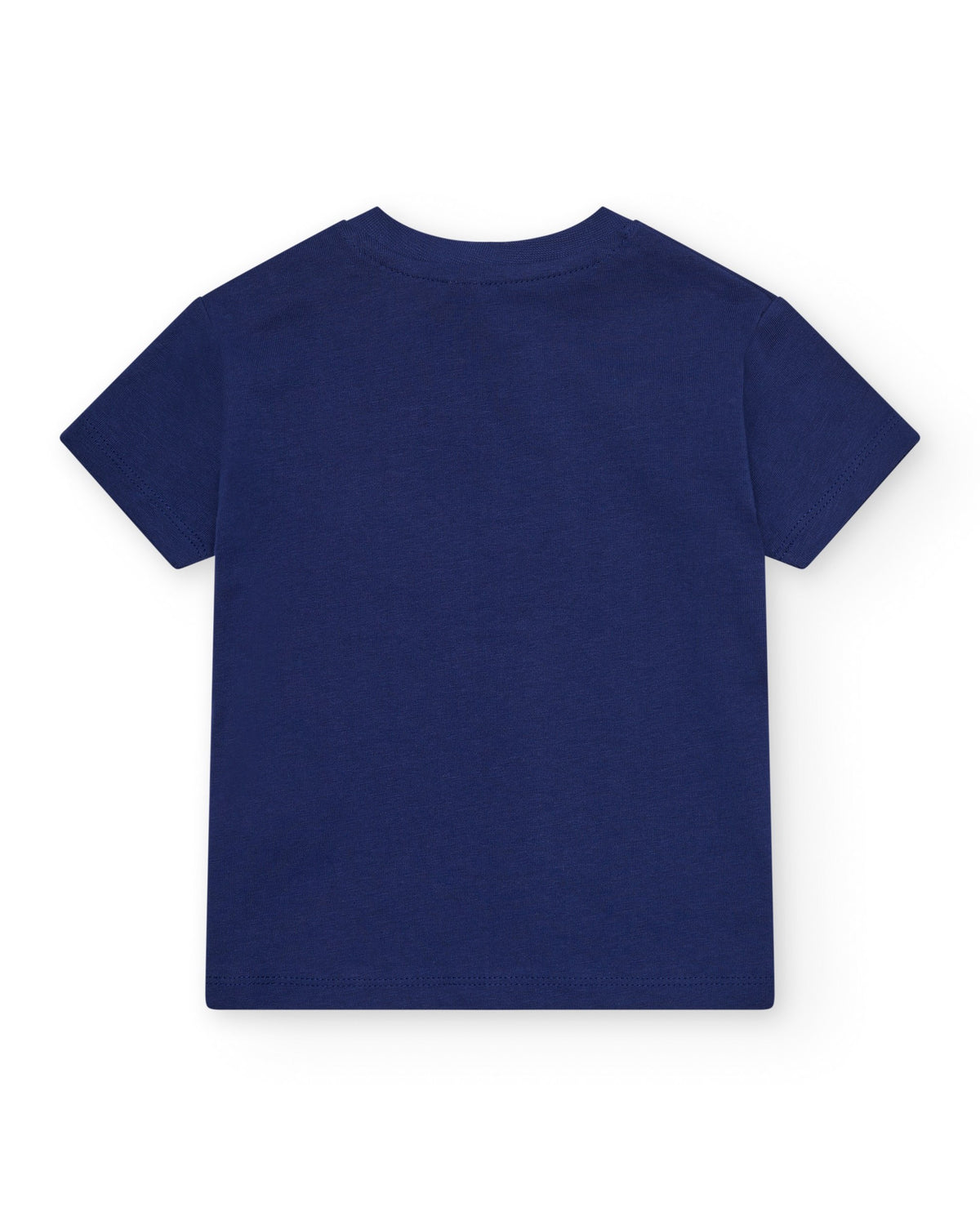 Camiseta para niño en azul con frase "Having a Great Time"