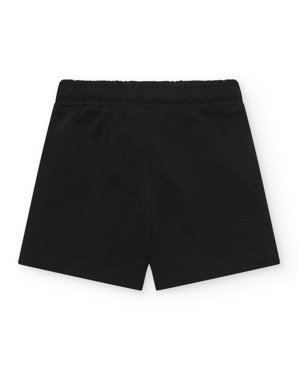 Bermuda para niño en negro con cordón blanco ajustable