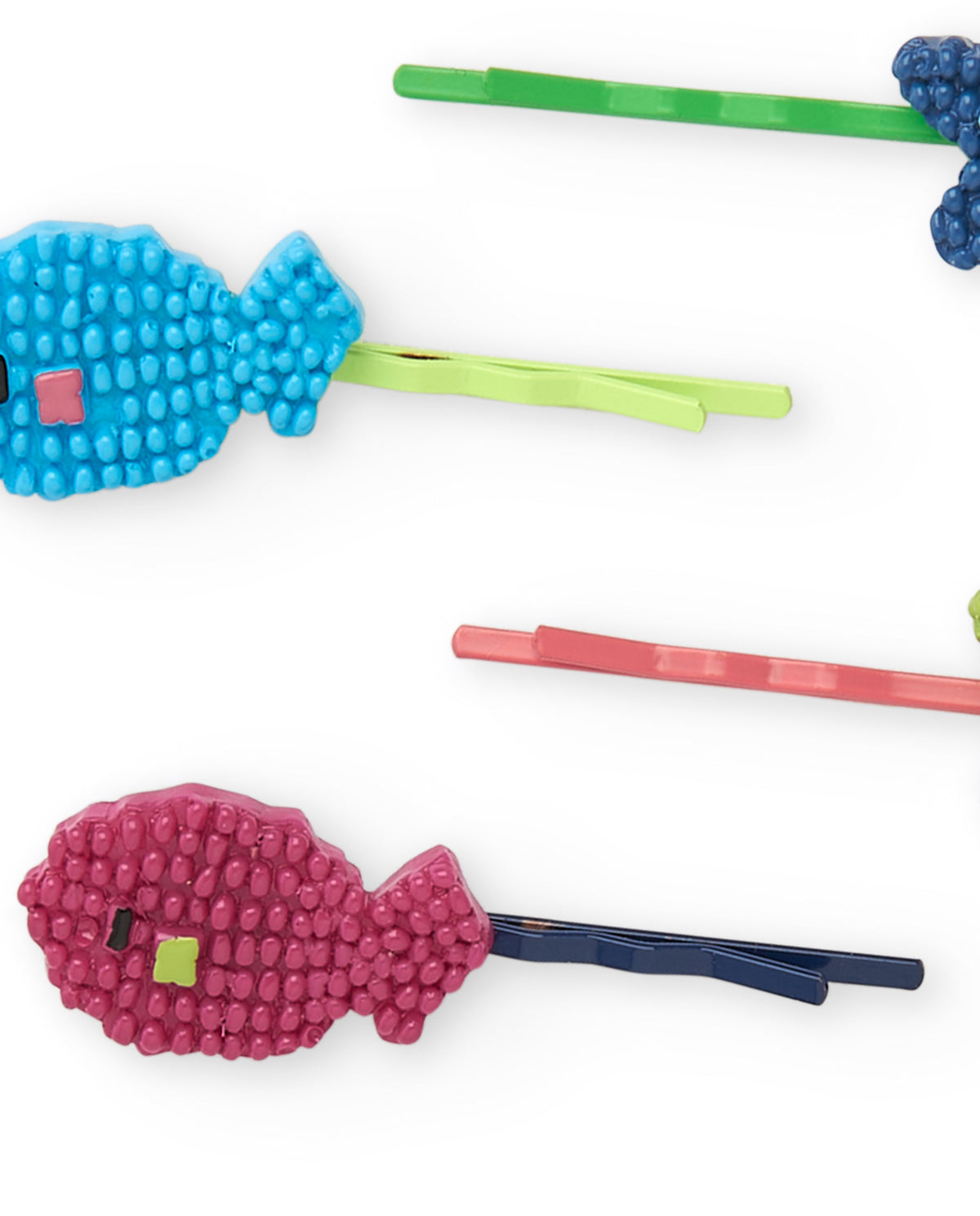 Pack de clips para niña con peces de colores