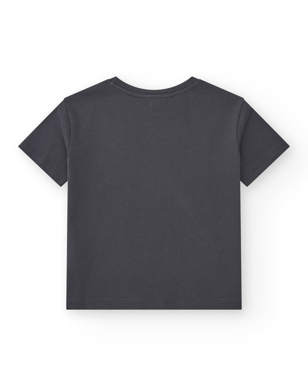 Camiseta para niño en caqui con diseño geométrico