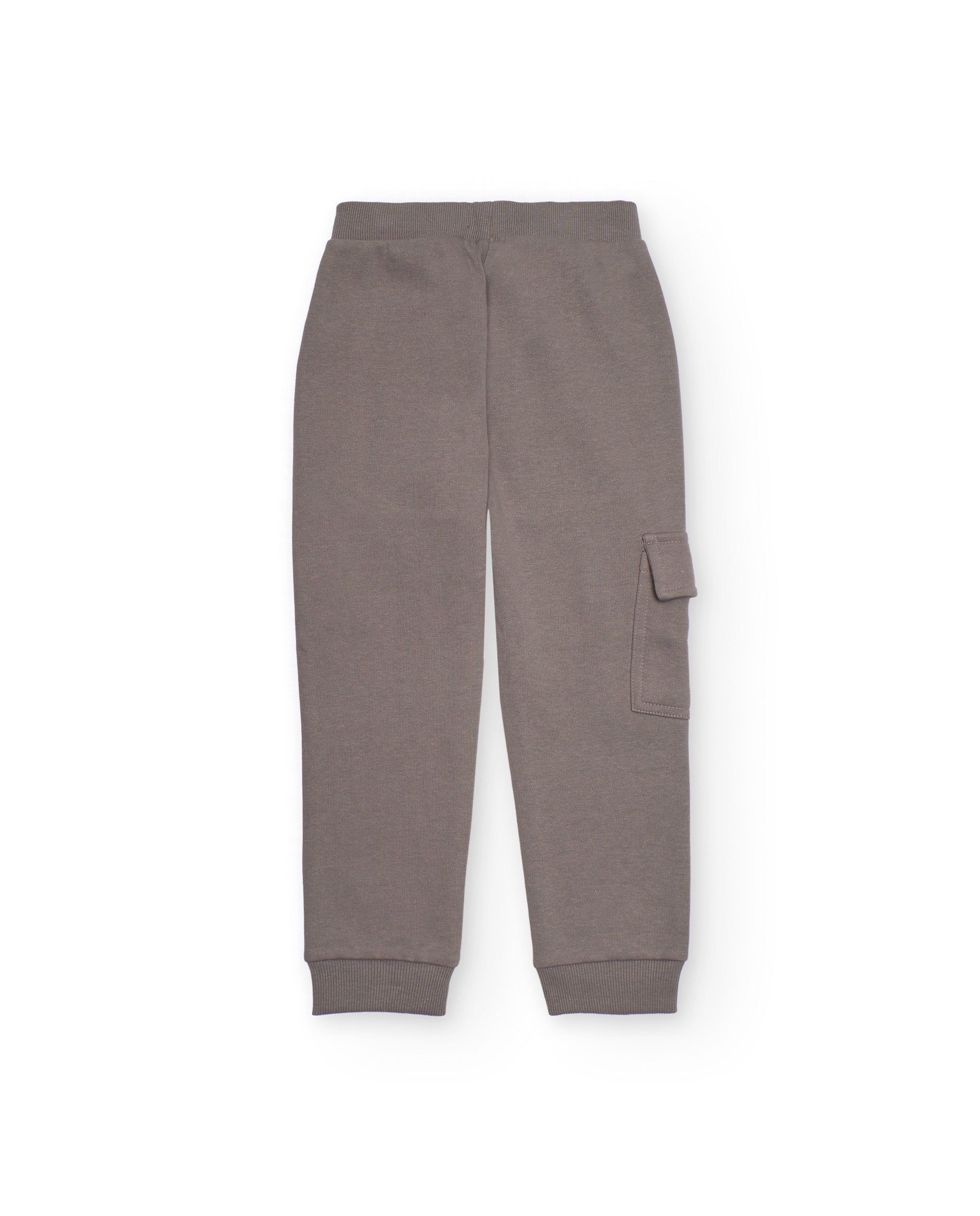 Pantalón jogger para niño color gris con bolsillo lateral
