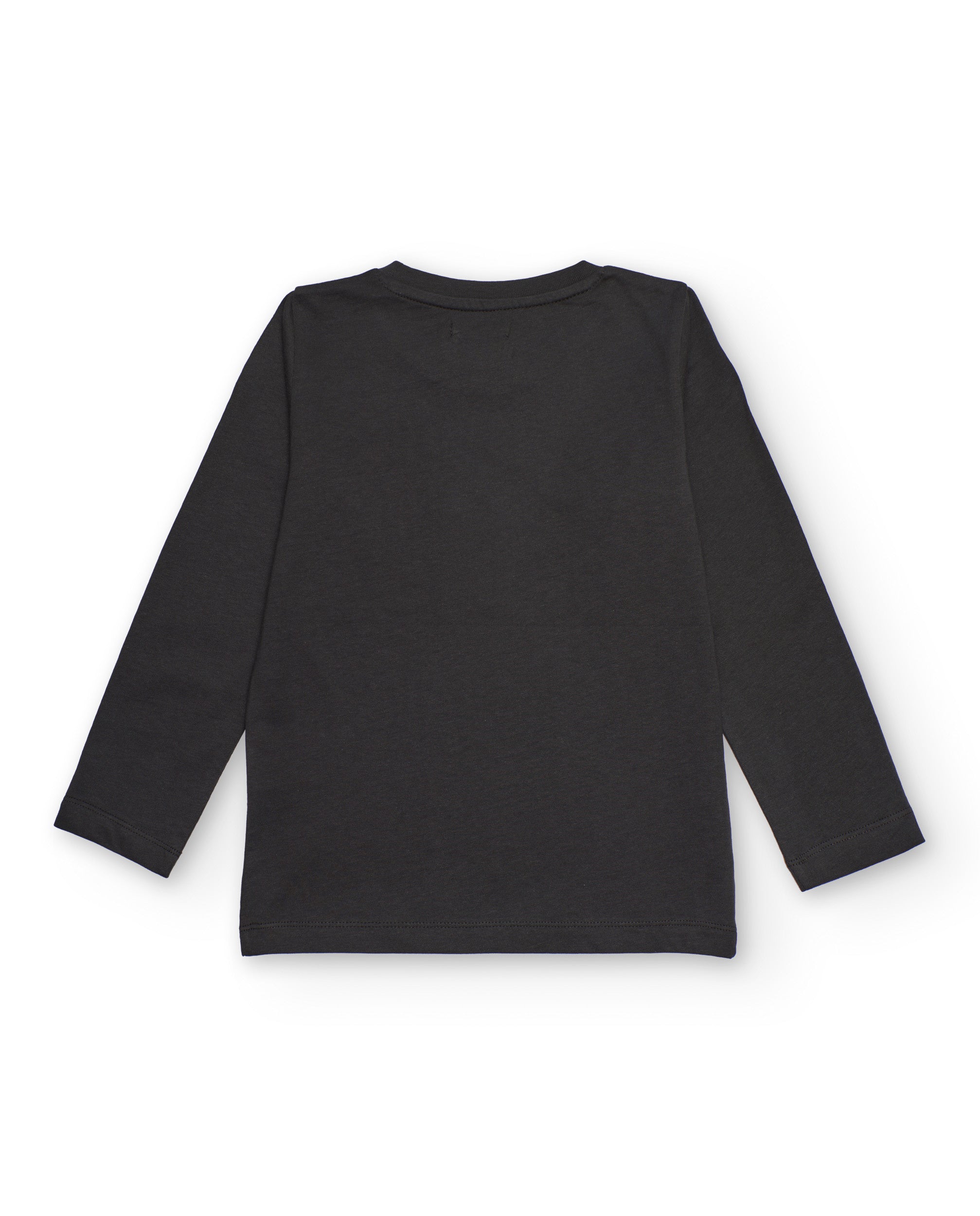 Camiseta de manga larga para niño color gris oscuro con