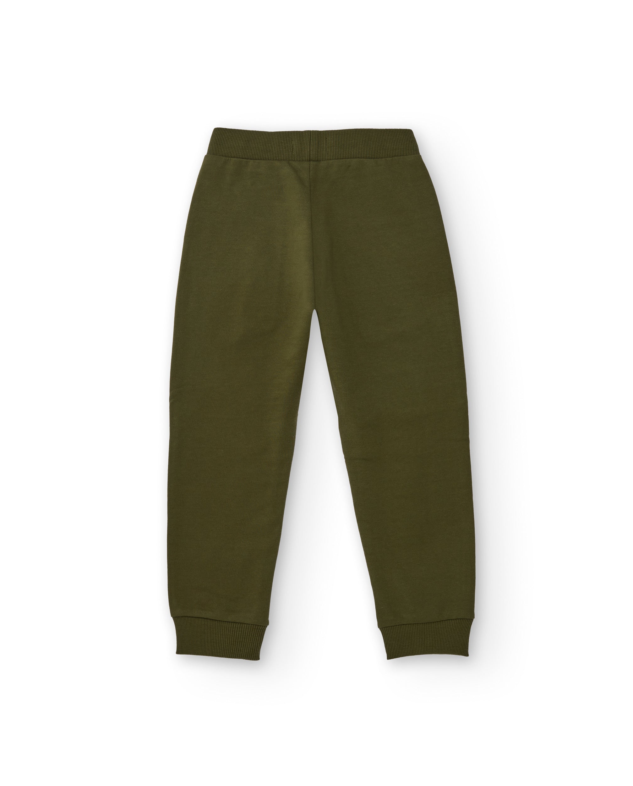 Pantalón jogger verde para niño con cintura ajustable
