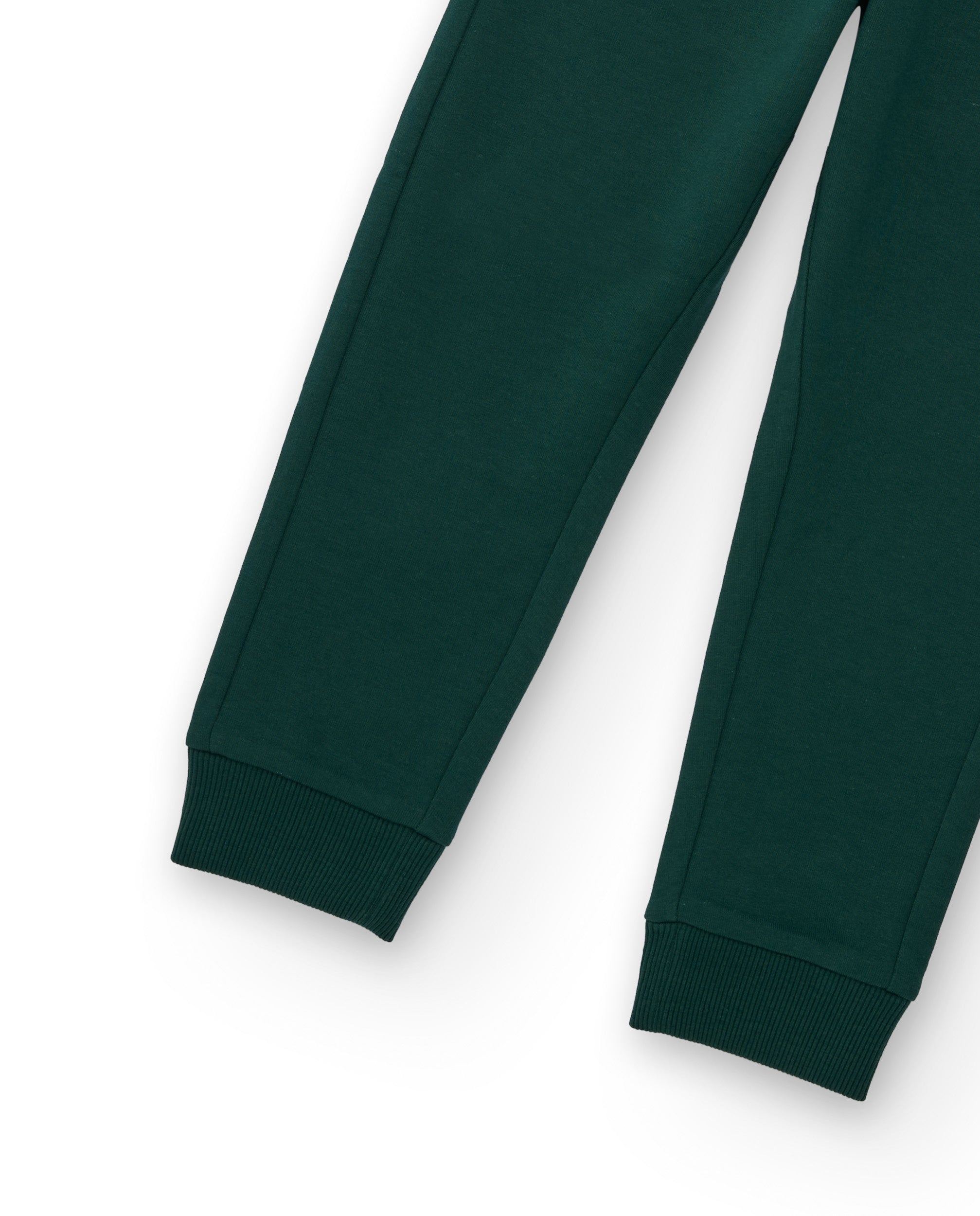 Pantalón jogger para niño color verde oscuro con cordón