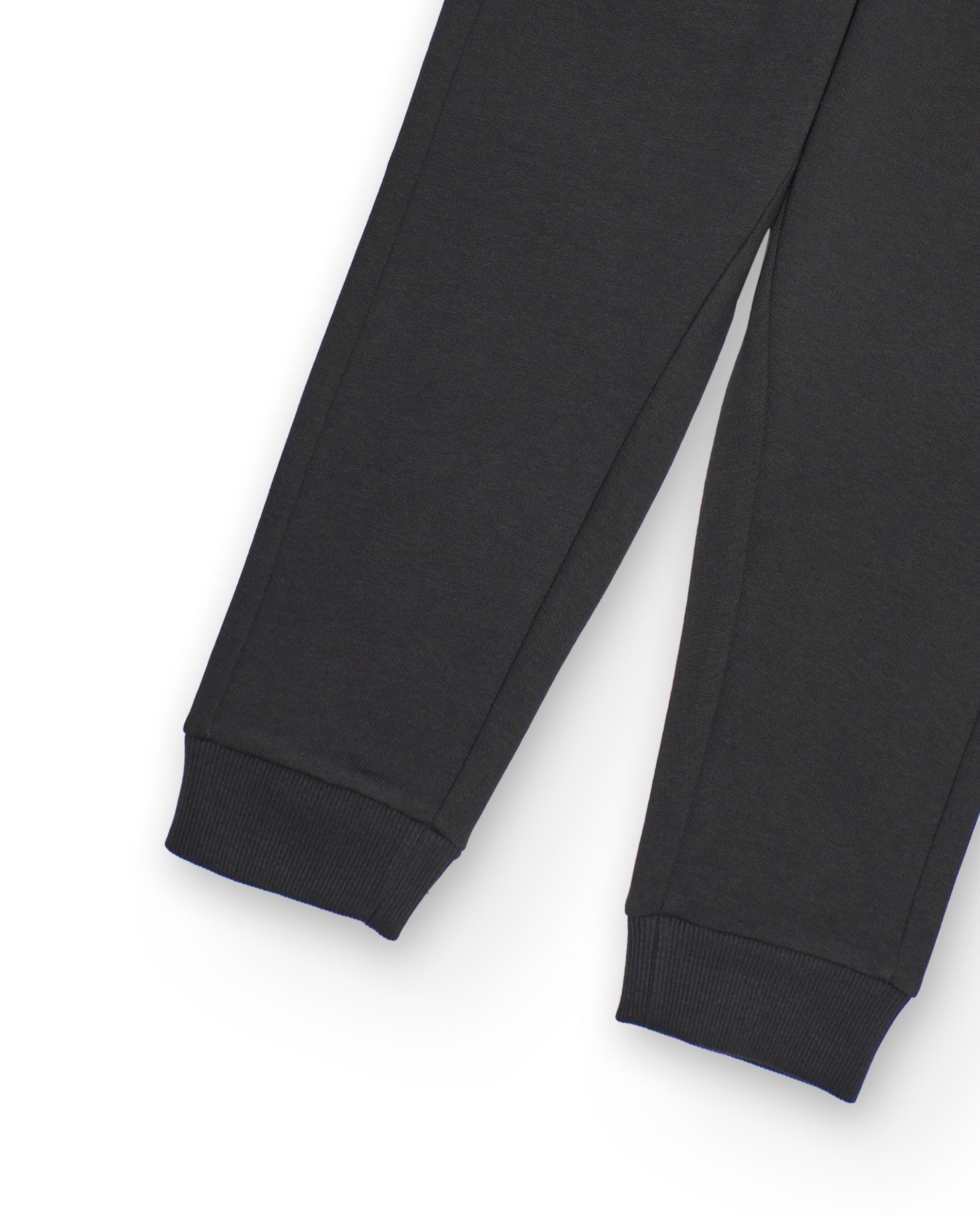 Pantalón jogger gris oscuro para niño con cordón bicolor