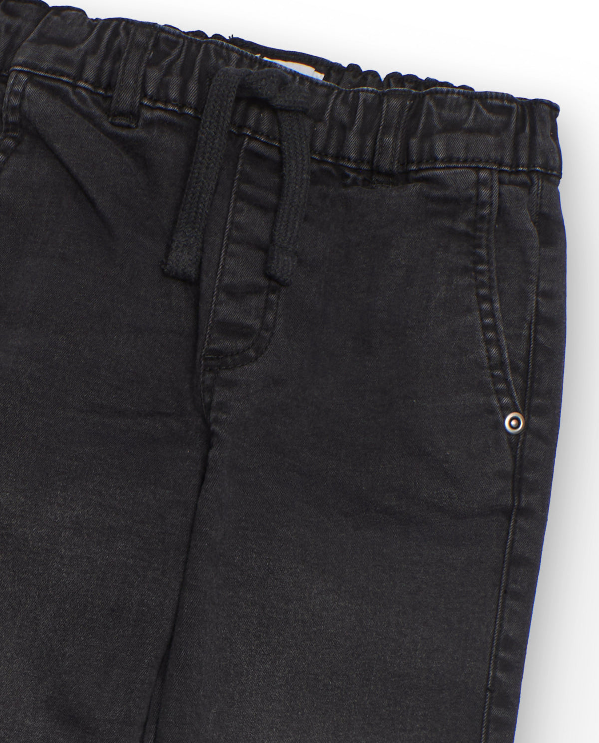 Pantalón cargo negro para niño con cintura elástica