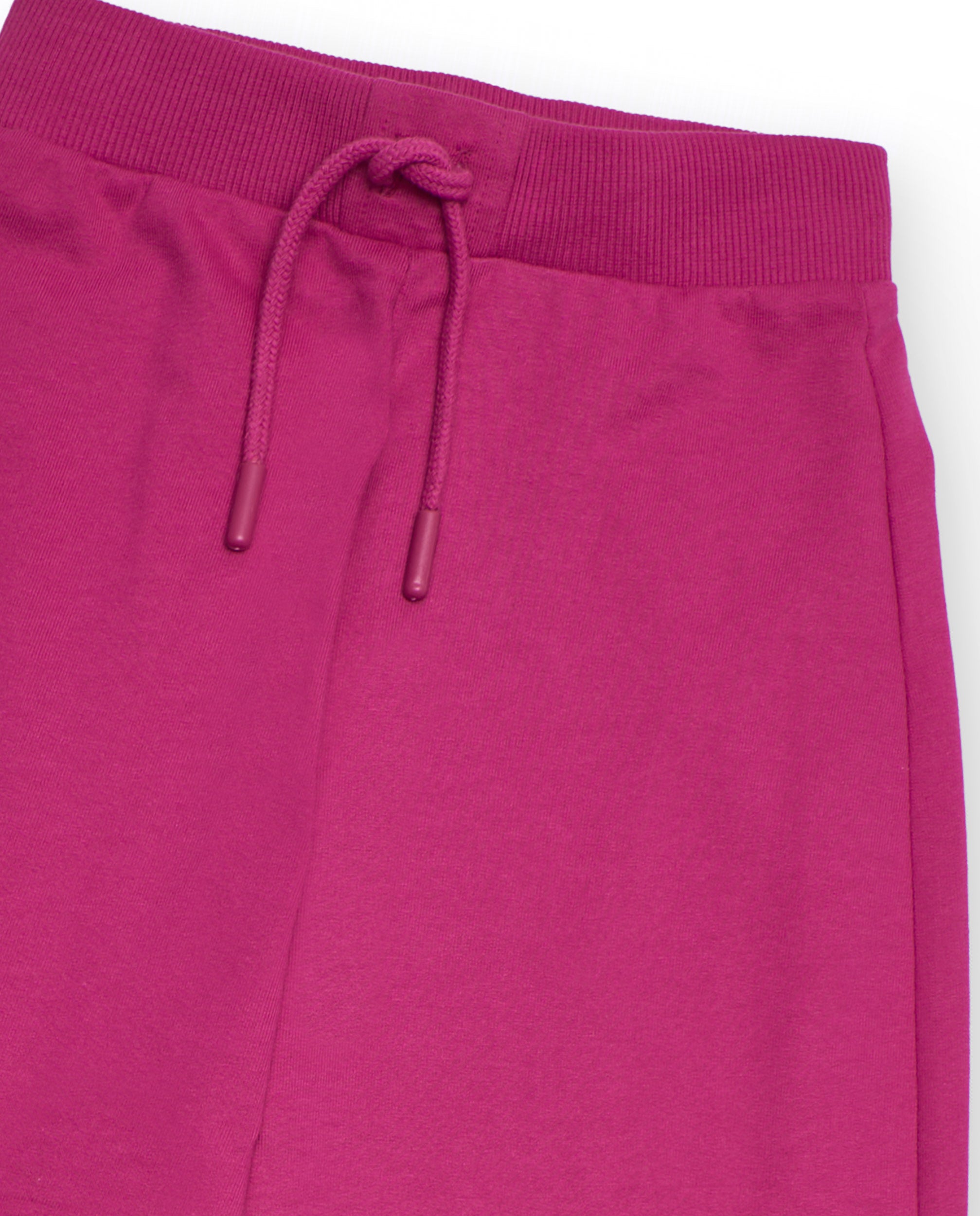 Pantalón ancho para niña en fucsia con cintura ajustable