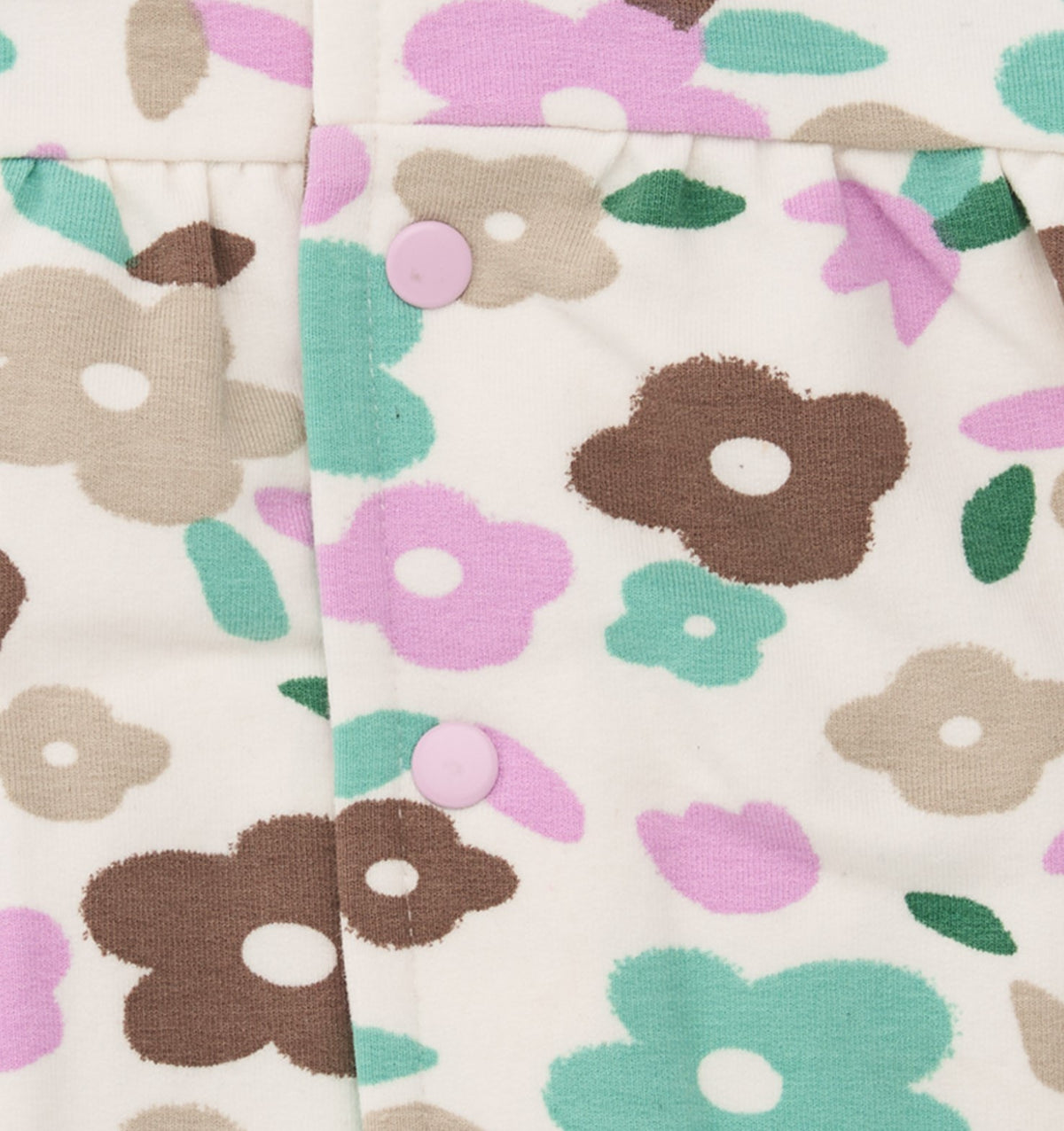 Conjunto de tres piezas para recién nacido con estampado floral