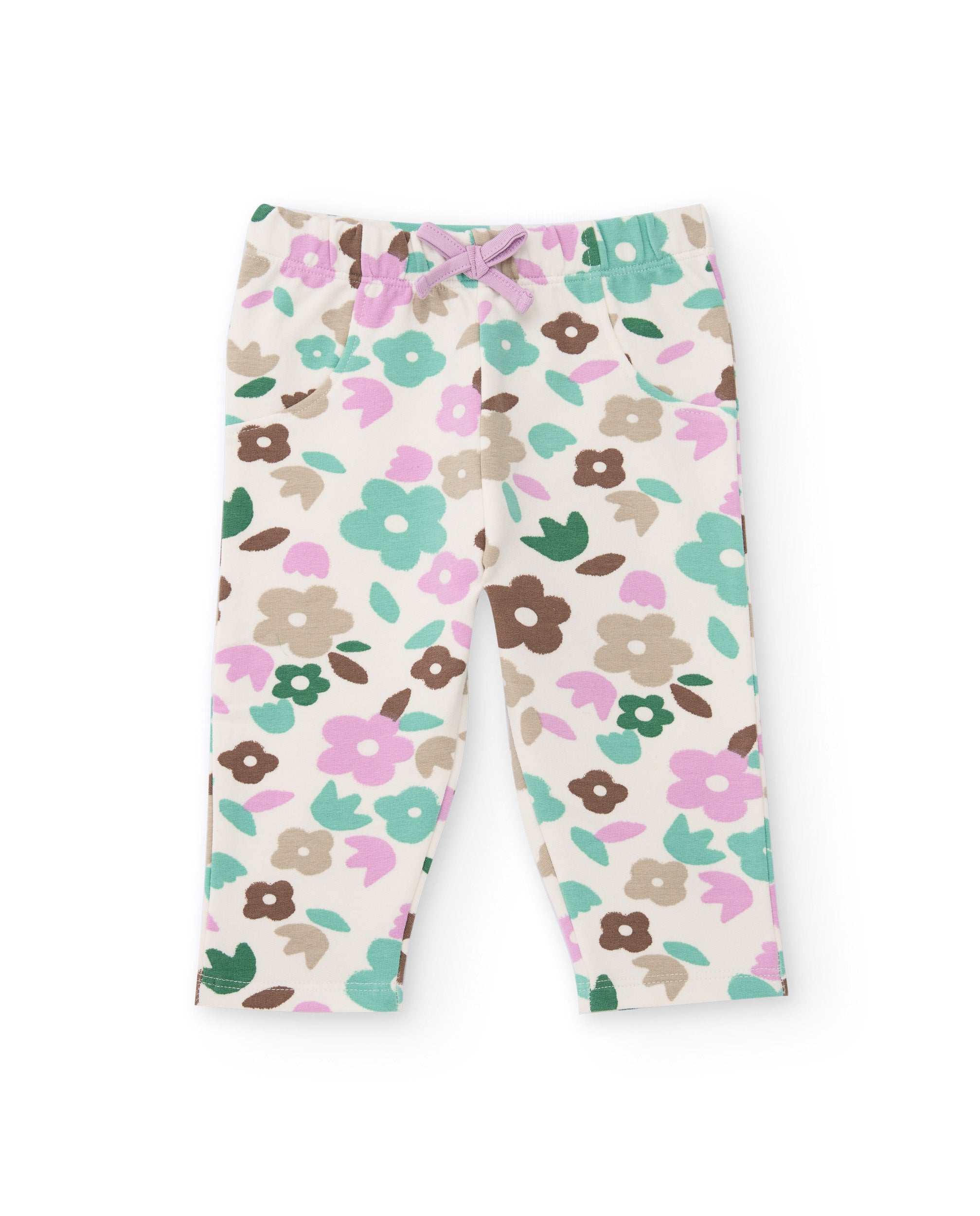 Conjunto de tres piezas para recién nacido con estampado floral