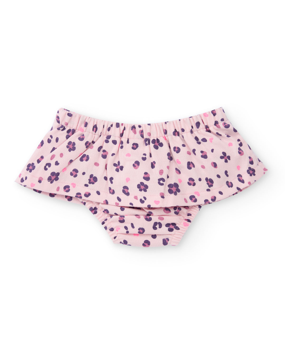 Conjunto para recién nacido de blusa marfil con estampado de