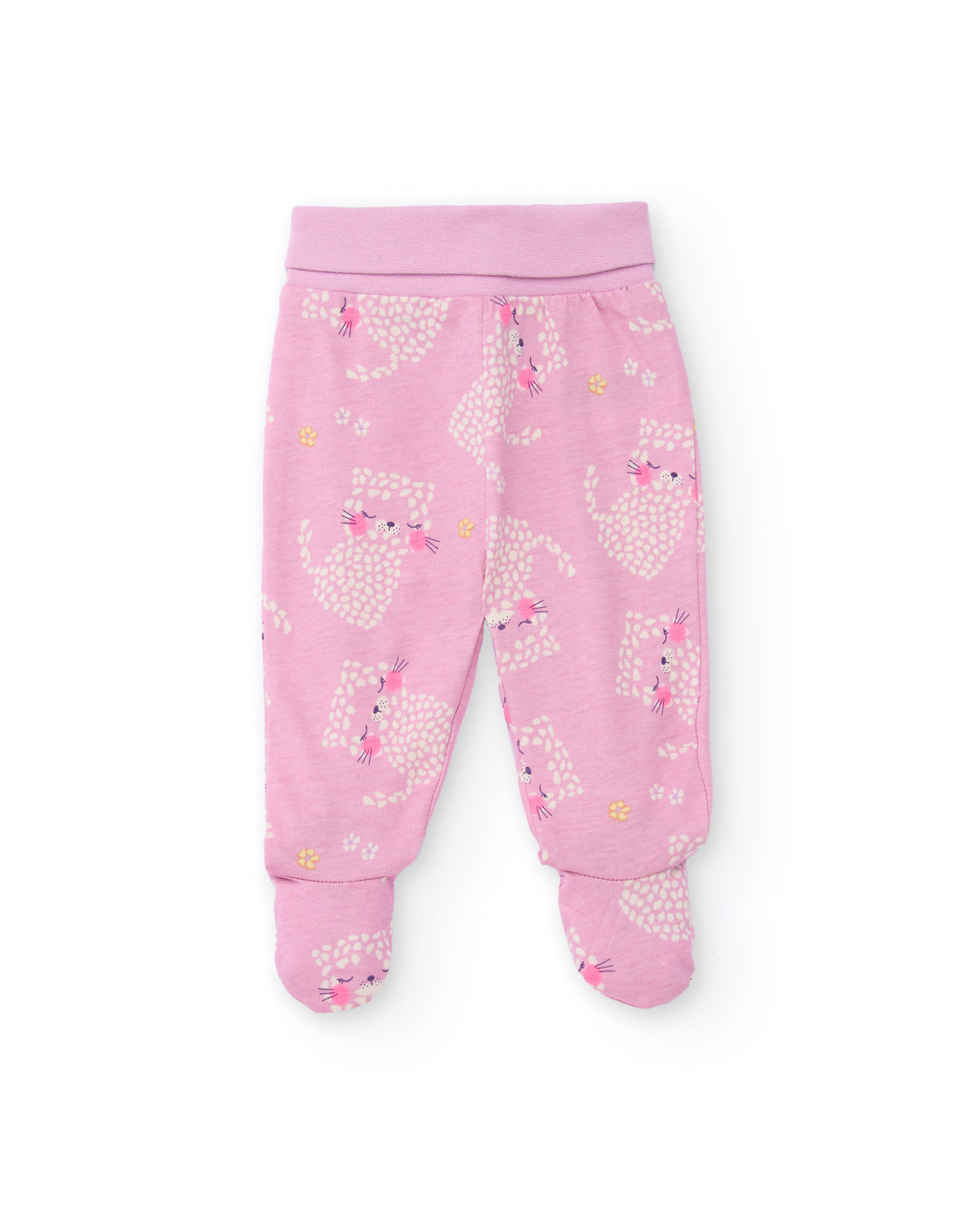 Conjunto de camiseta y pantalón para recién nacido color rosa