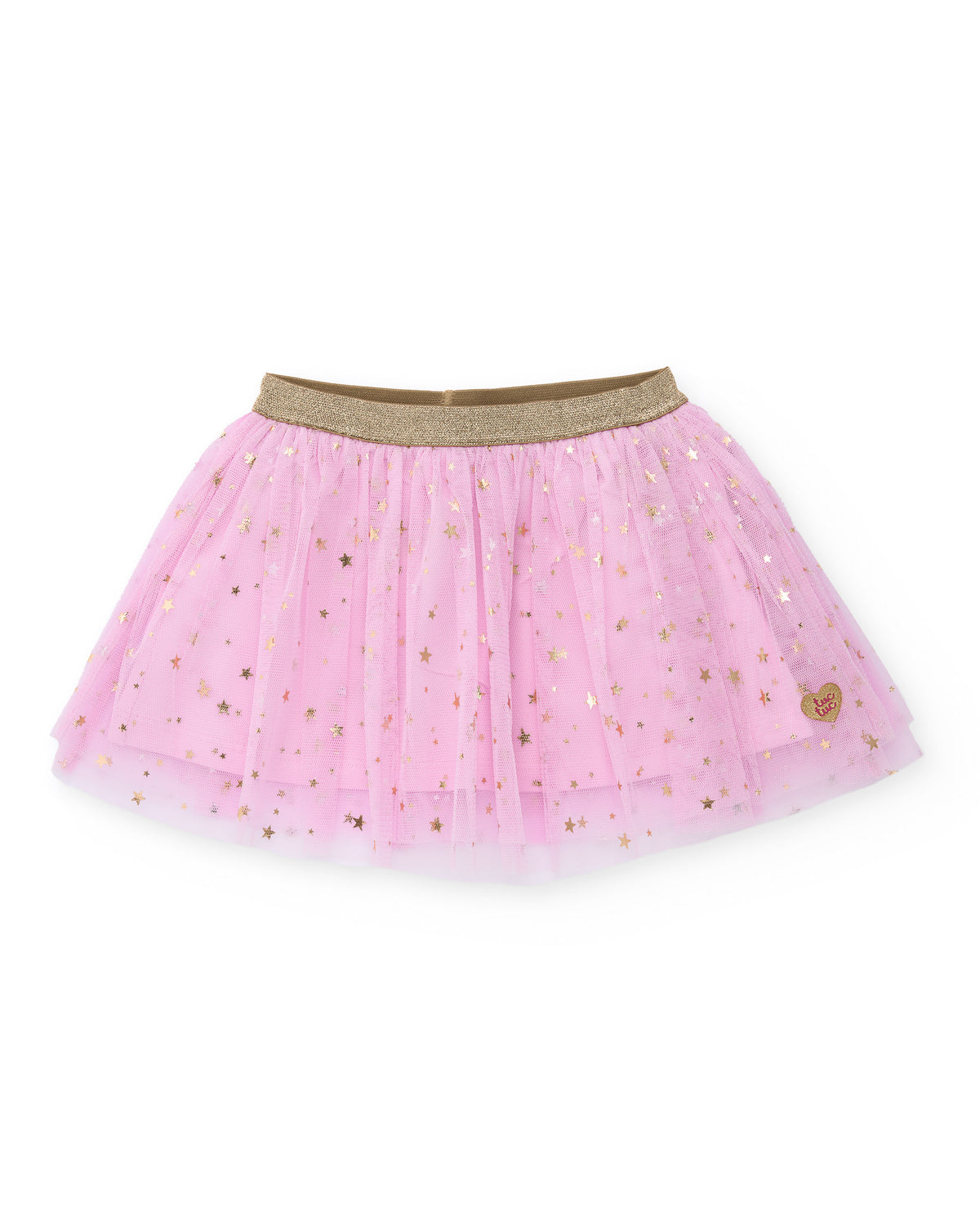 Falda para bebé niña de tutu rosa con estrellas doradas