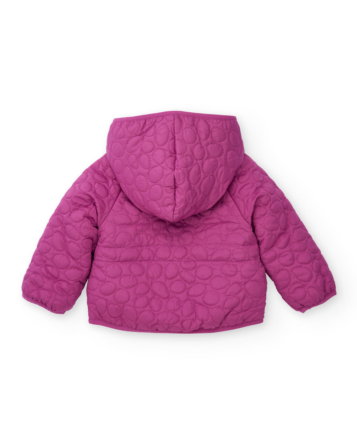 Chaqueta acolchada reversible para niña estampado multicolor