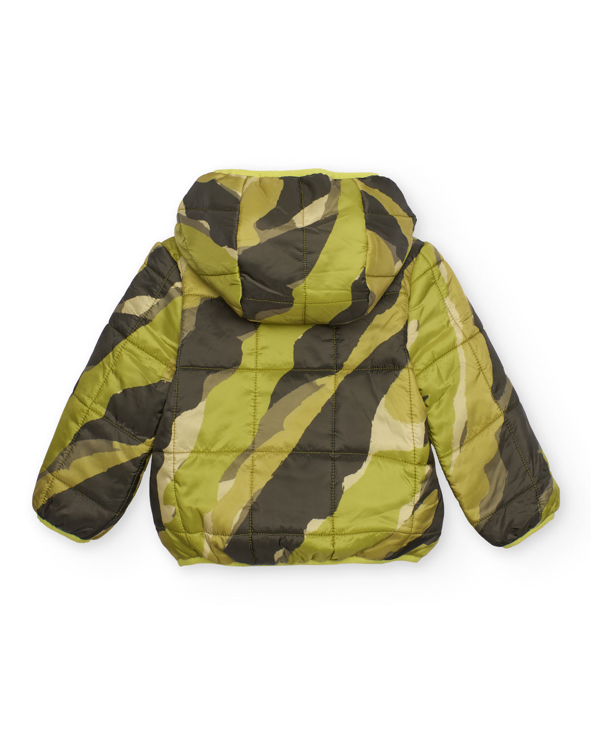 Chaqueta acolchada para niño con estampado de camuflaje en