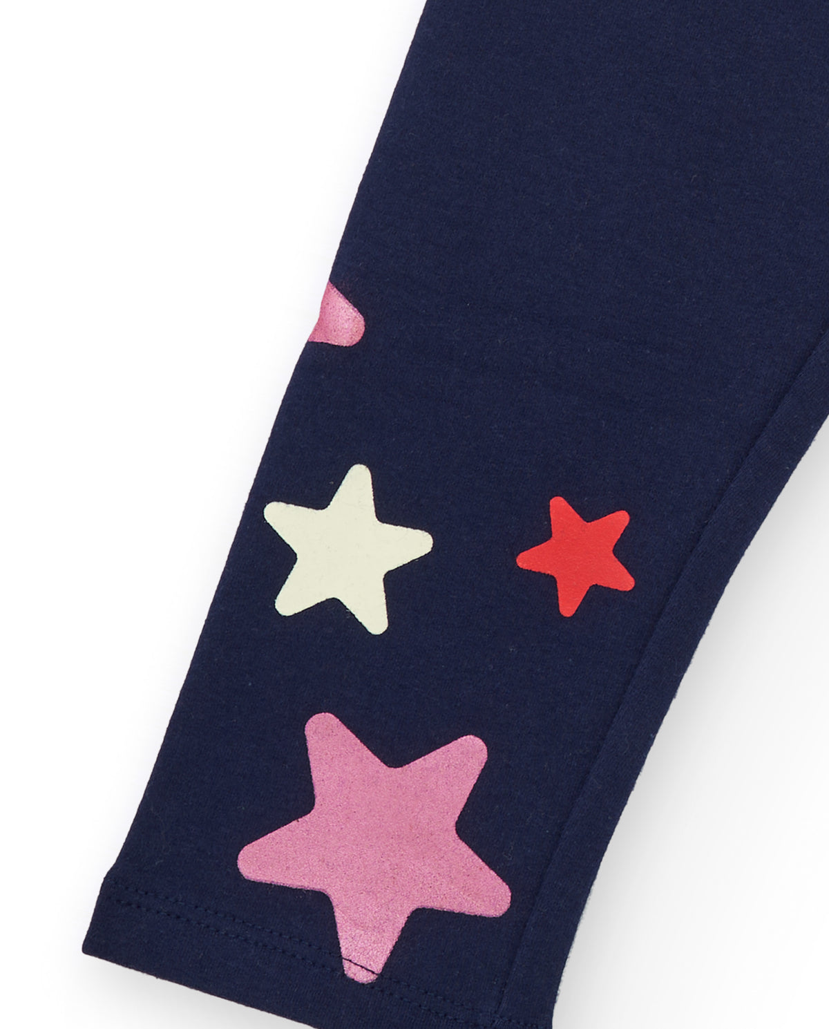 Leggings para niña en azul marino con estampado de estrellas