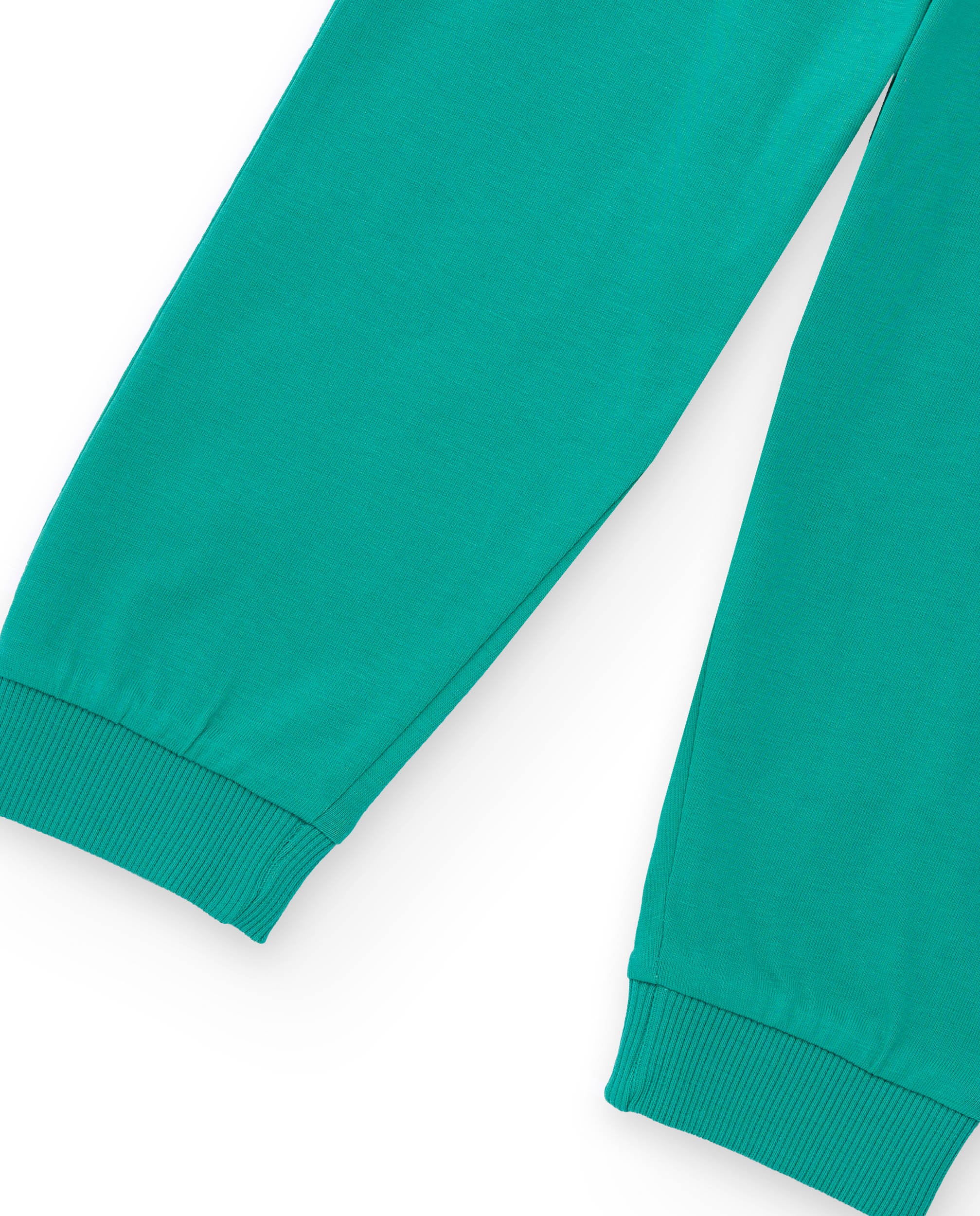 Pijama de punto verde para niño con estampado de monstruo